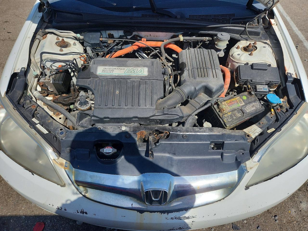 2005 Honda Civic Hybrid White vin: JHMES96615S013091
