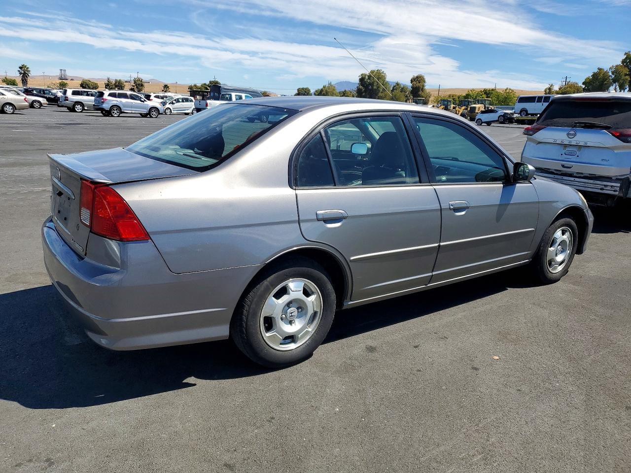 2005 Honda Civic Hybrid Gray vin: JHMES96615S021787