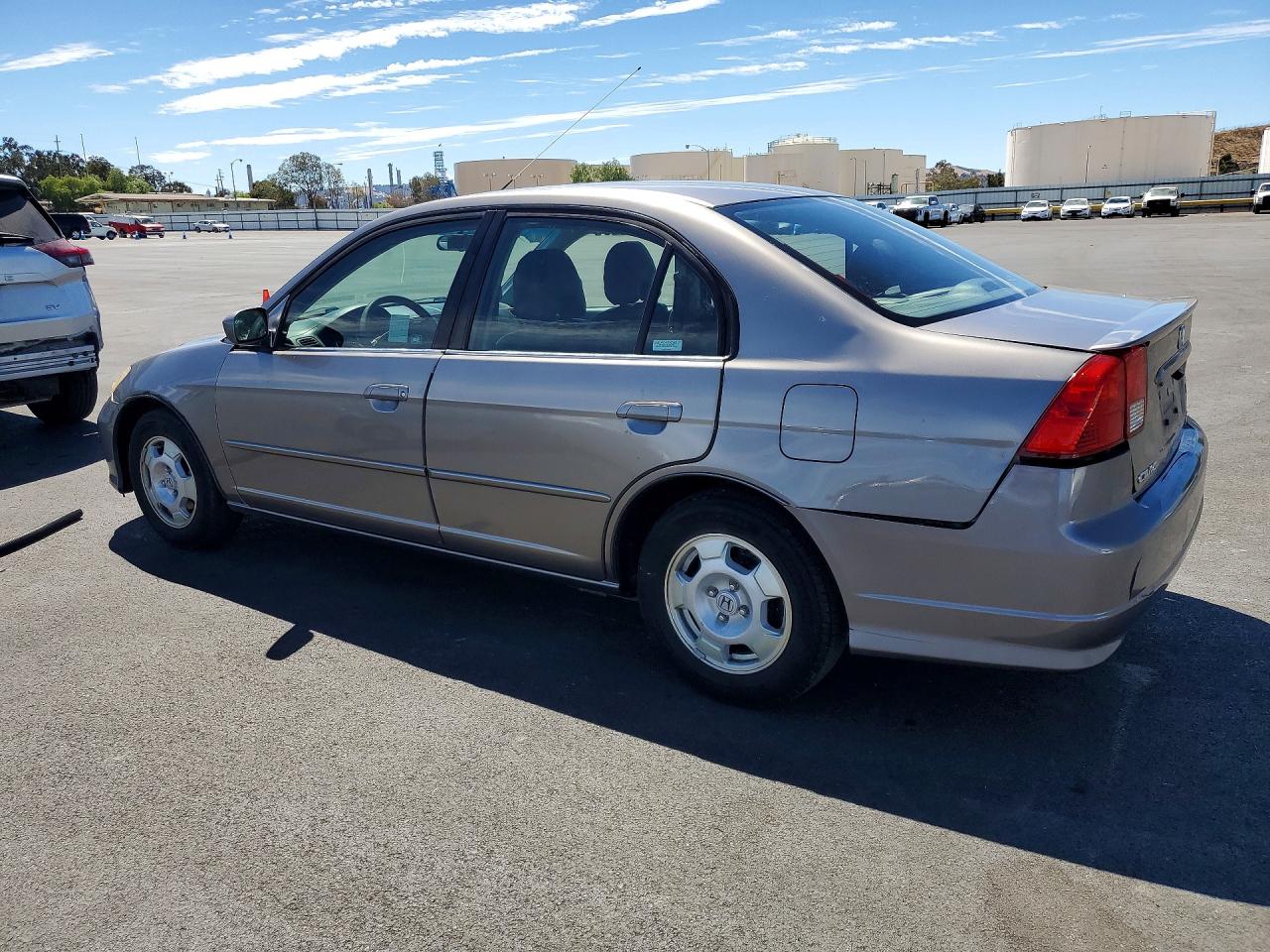 2005 Honda Civic Hybrid Gray vin: JHMES96615S021787