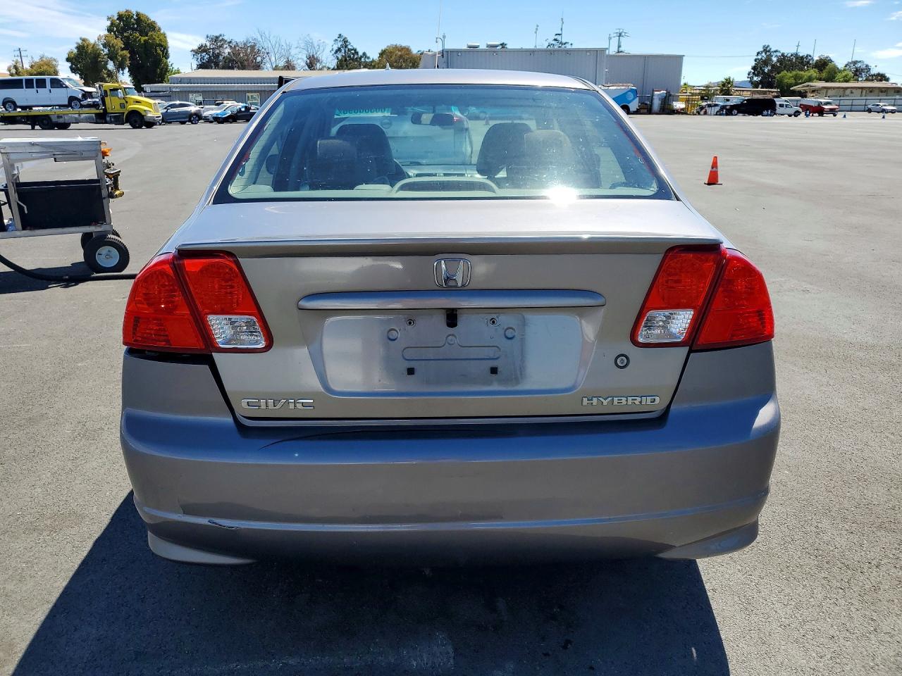 2005 Honda Civic Hybrid Gray vin: JHMES96615S021787