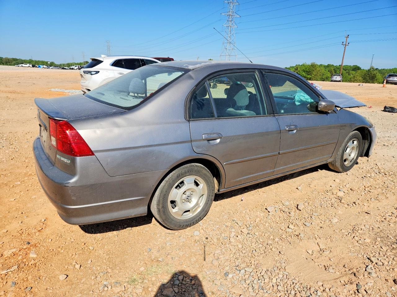 2004 Honda Civic Hybrid Silver vin: JHMES96624S008268