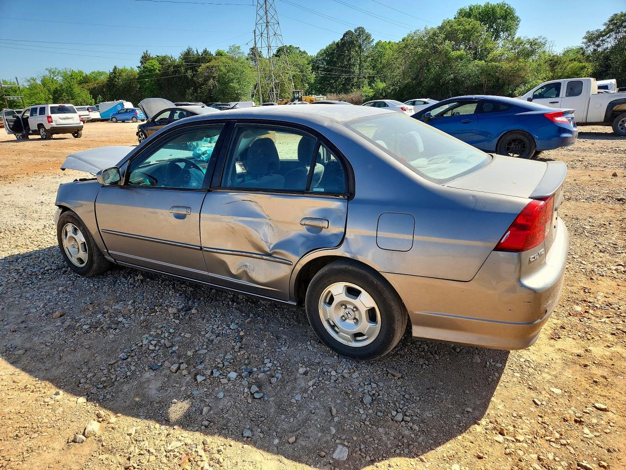 2004 Honda Civic Hybrid Silver vin: JHMES96624S008268