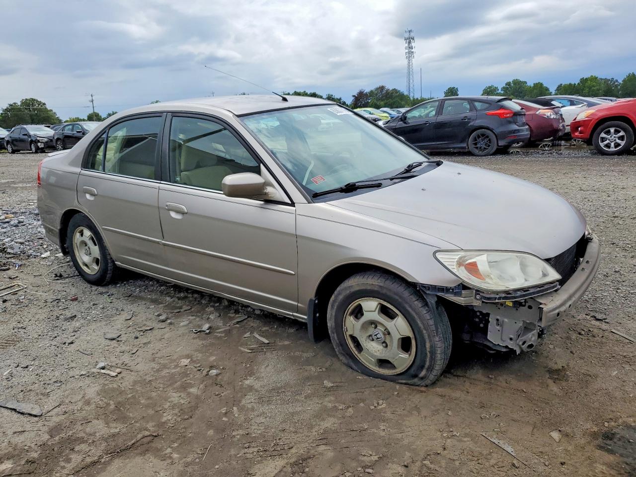 2005 Honda Civic Hybrid Silver vin: JHMES96625S007106