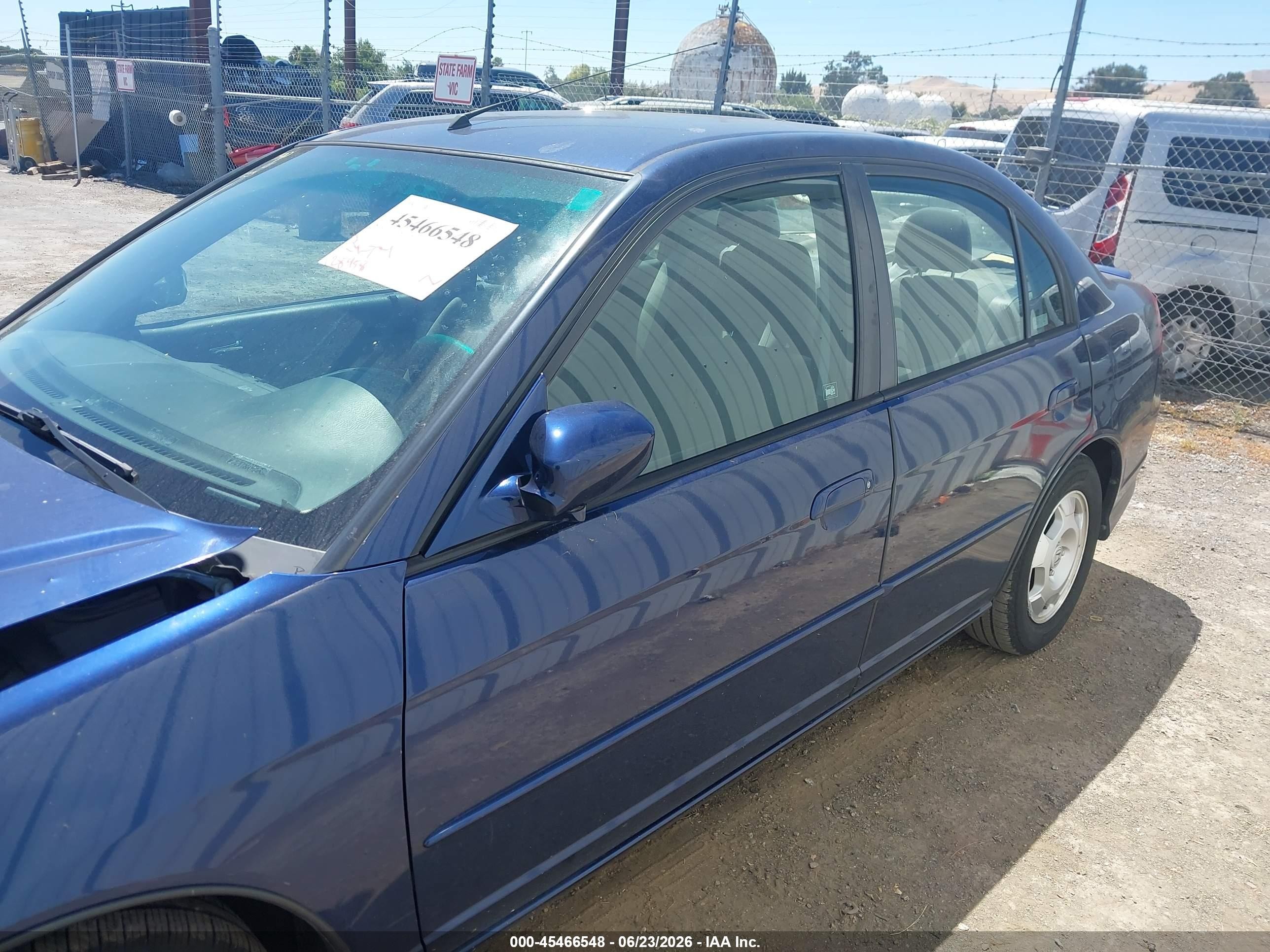 2005 Honda Civic Hybrid Dark Blue vin: JHMES96625S024410