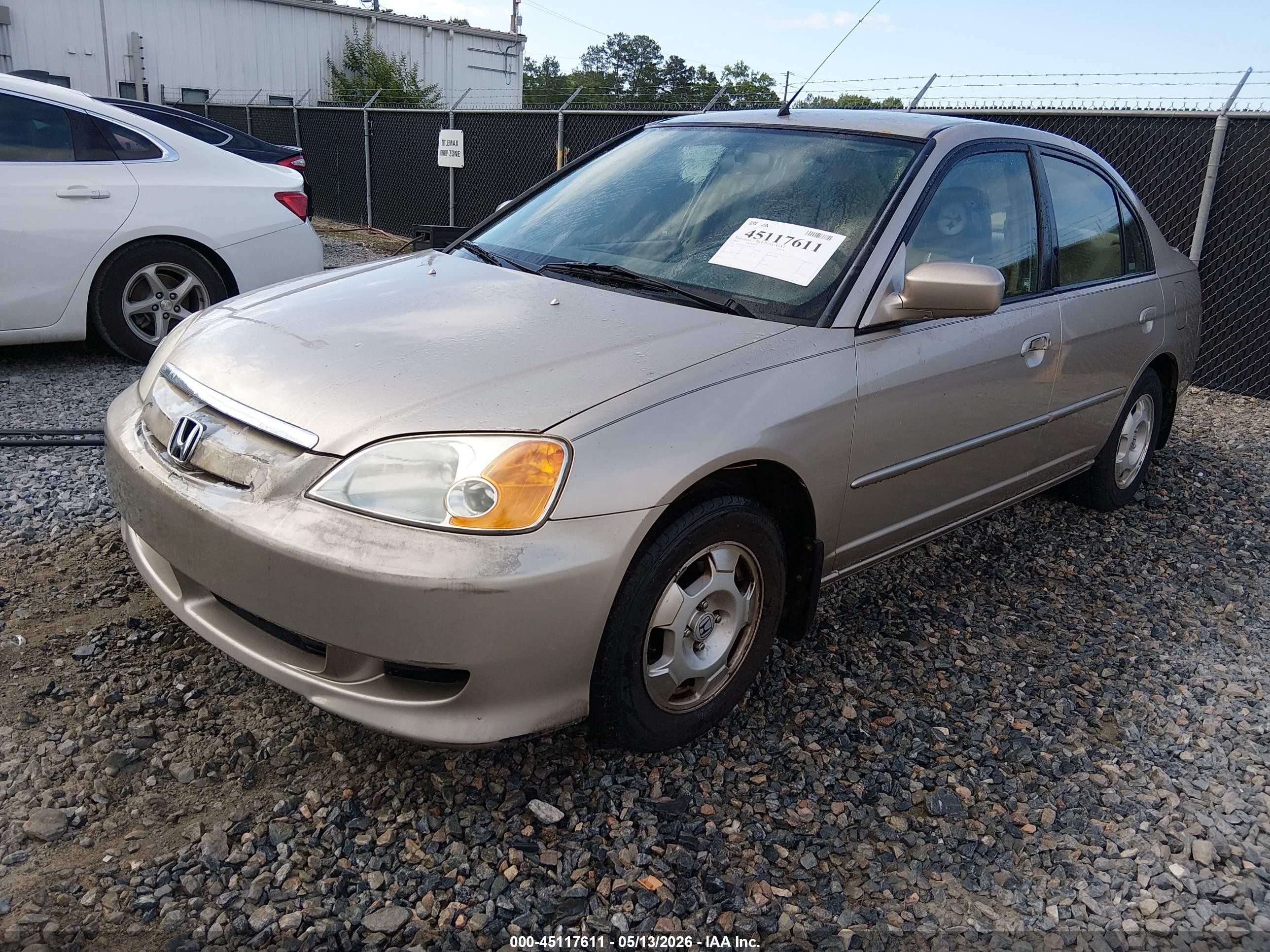 2003 Honda Civic Hybrid Beige vin: JHMES96633S013770