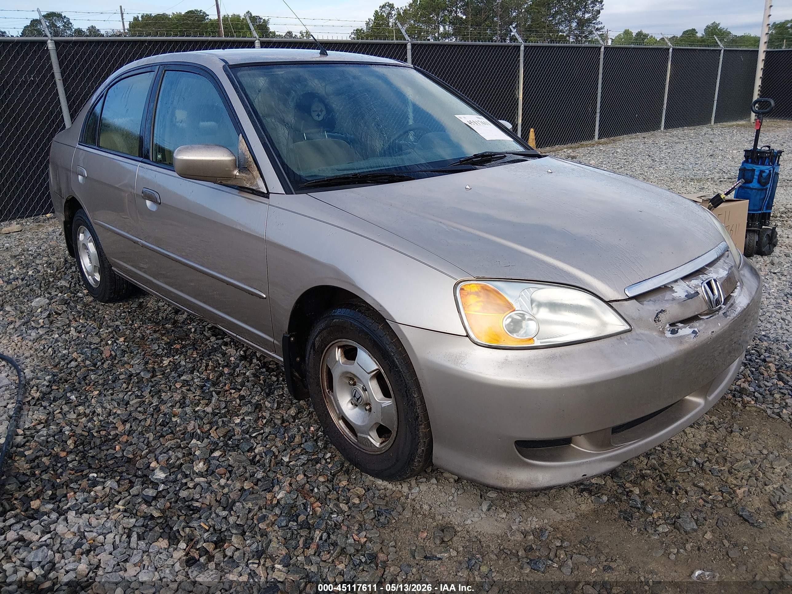2003 Honda Civic Hybrid Beige vin: JHMES96633S013770