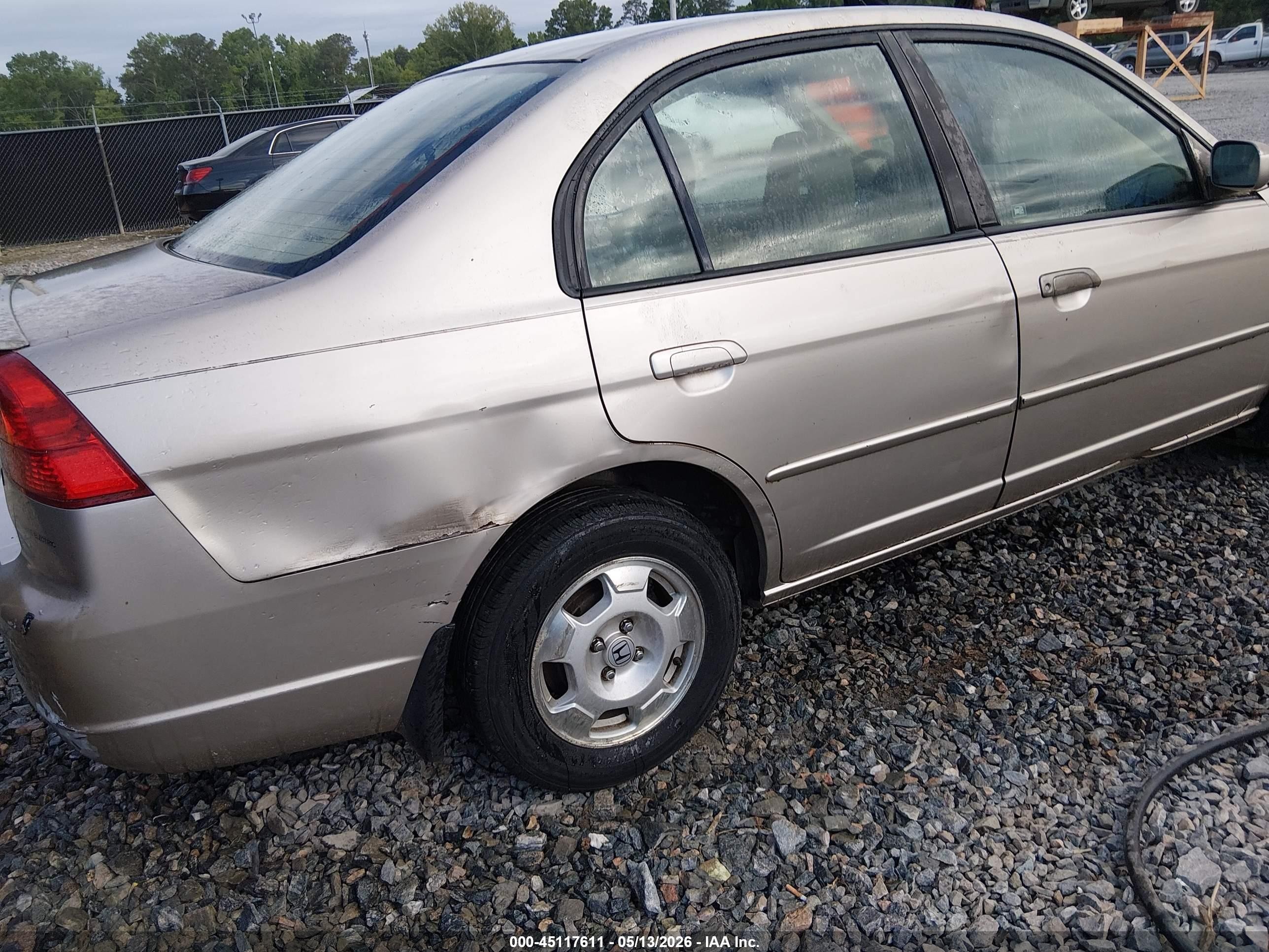 2003 Honda Civic Hybrid Beige vin: JHMES96633S013770