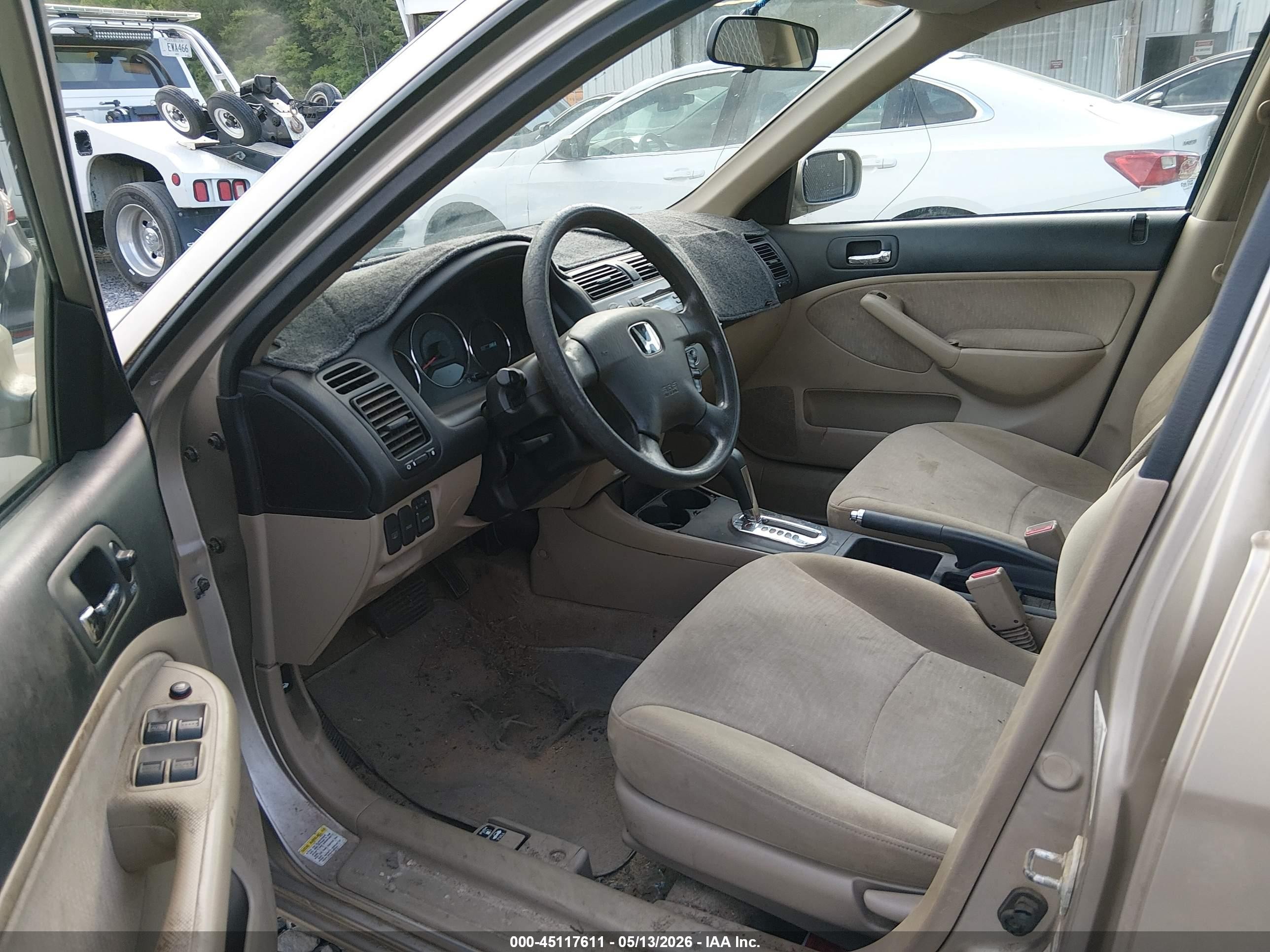 2003 Honda Civic Hybrid Beige vin: JHMES96633S013770