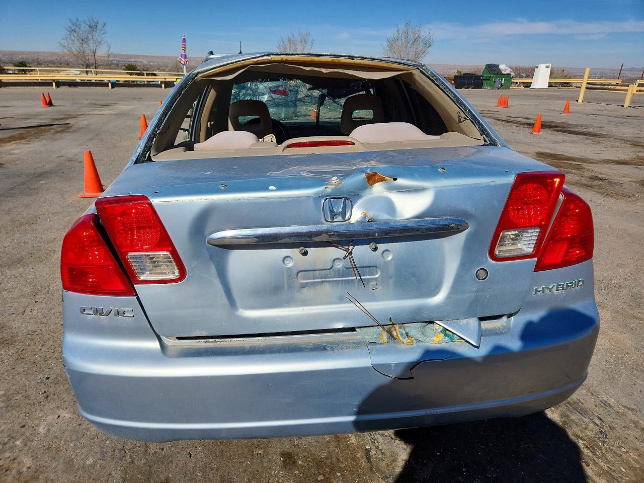 2003 Honda Civic Hybrid Silver vin: JHMES96633S023652