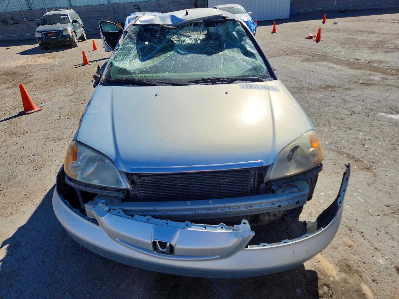 2003 Honda Civic Hybrid Silver vin: JHMES96633S023652