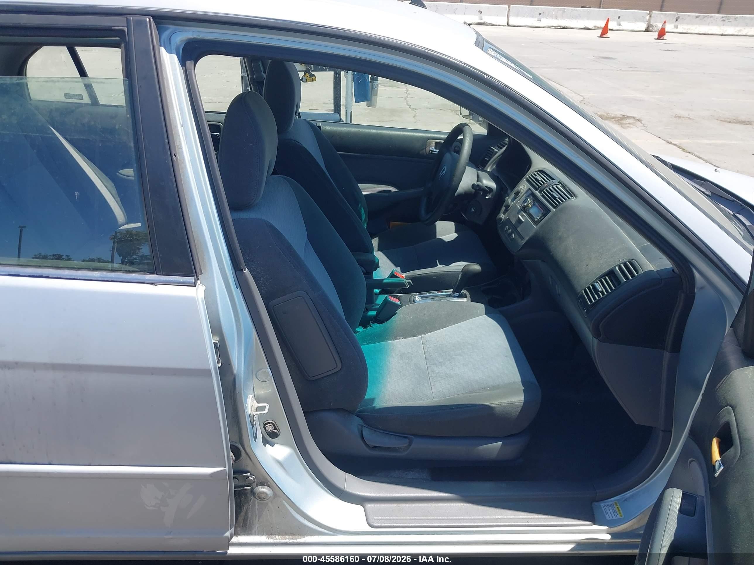 2004 Honda Civic Hybrid Gray vin: JHMES96634S020140