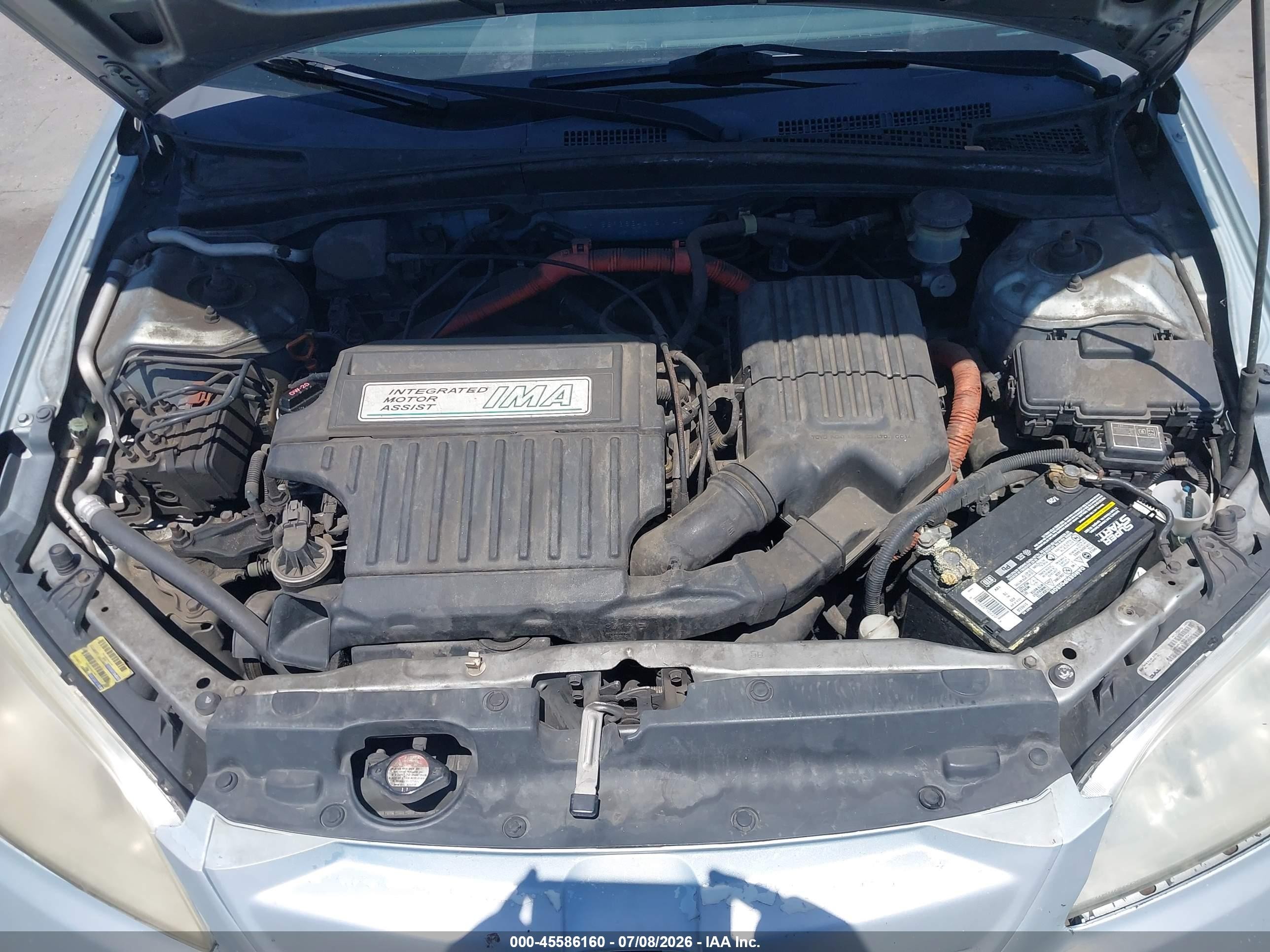 2004 Honda Civic Hybrid Gray vin: JHMES96634S020140