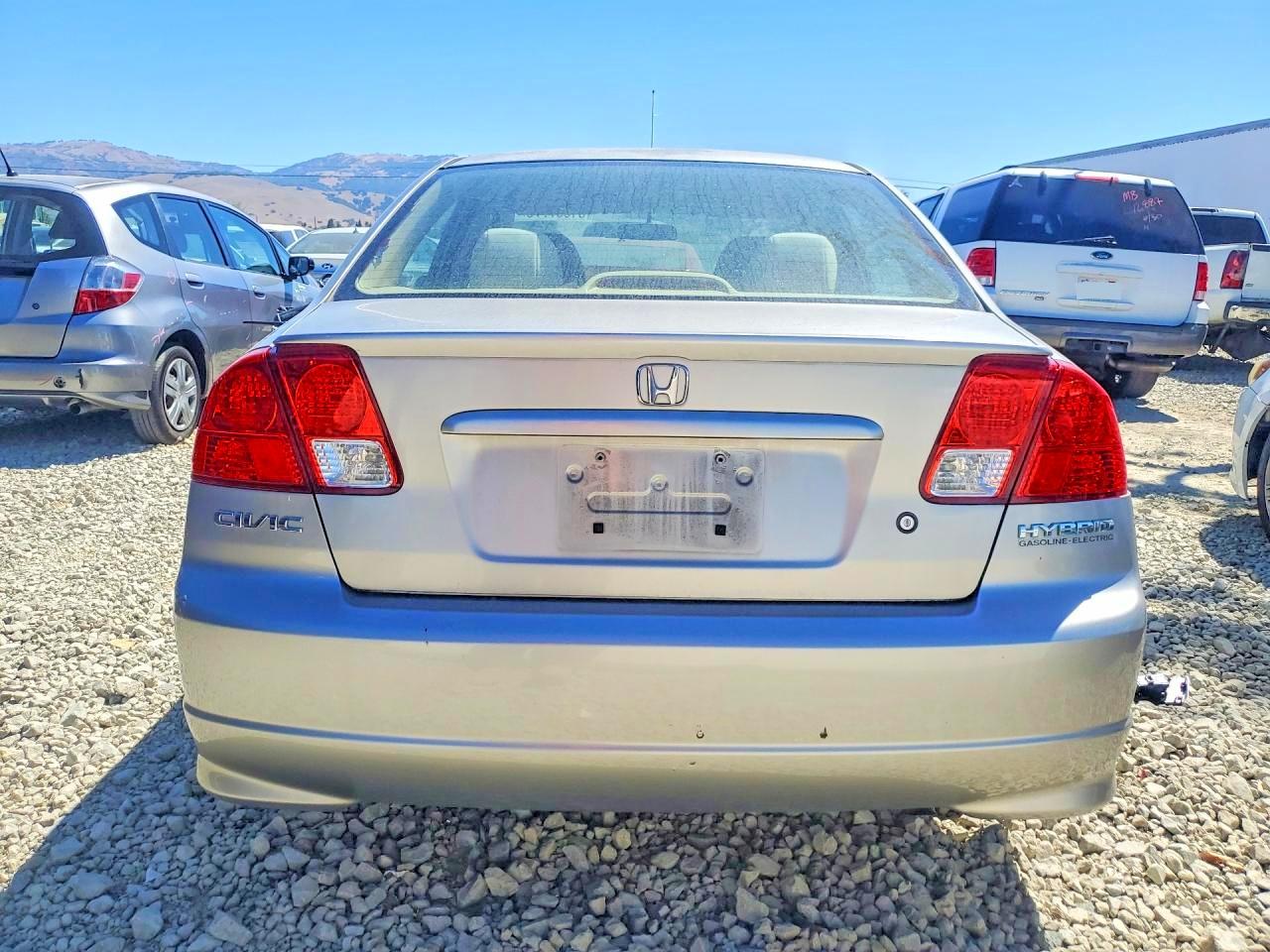 2005 Honda Civic Hybrid Серый vin: JHMES96645S014865