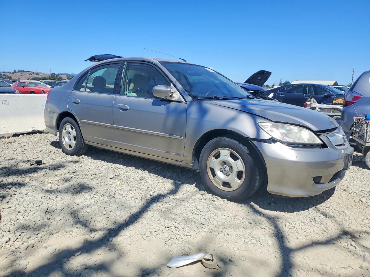 2005 Honda Civic Hybrid Серый vin: JHMES96645S014865