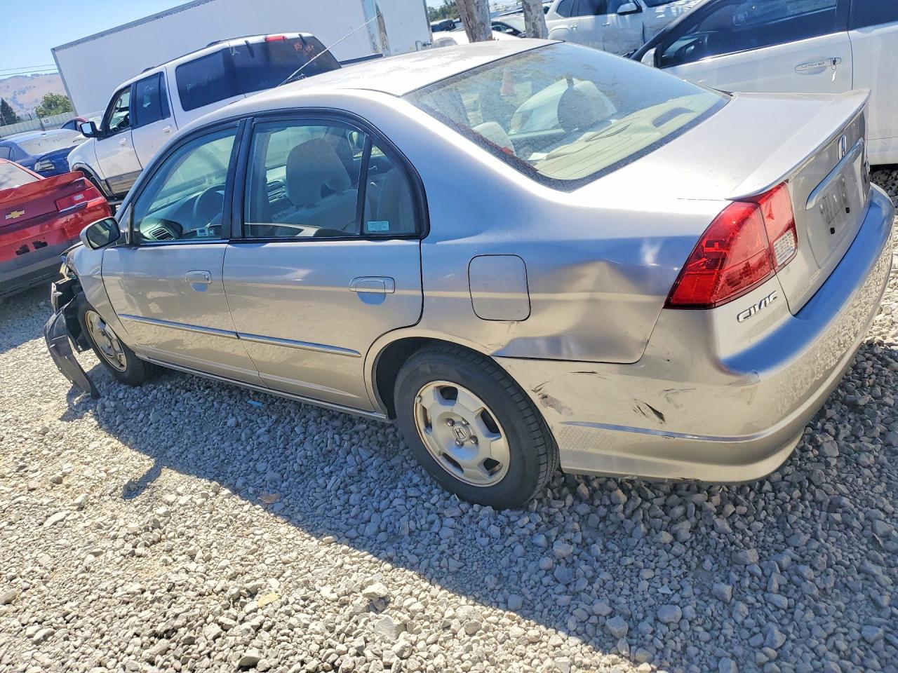 2005 Honda Civic Hybrid Серый vin: JHMES96645S014865