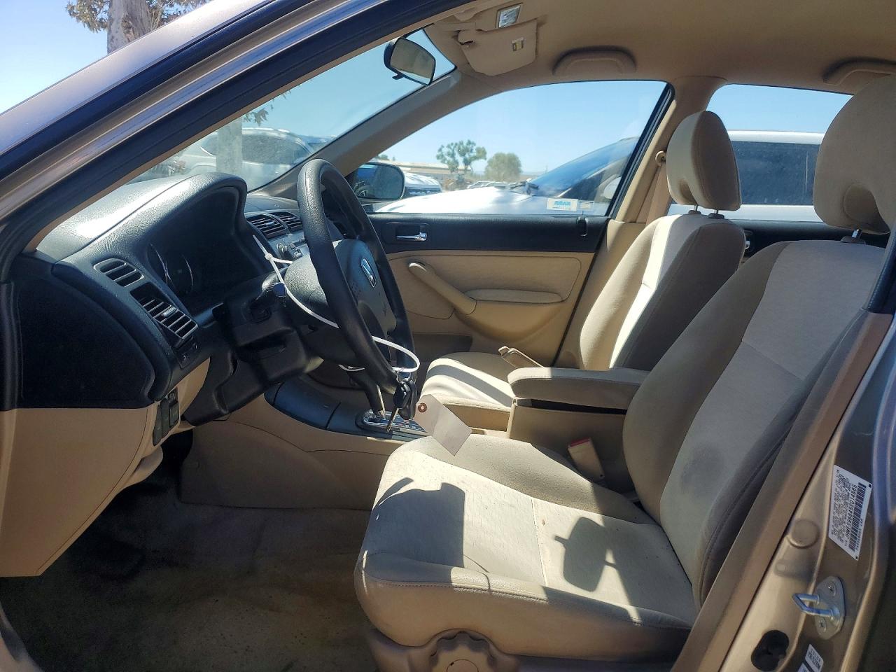 2005 Honda Civic Hybrid Серый vin: JHMES96645S014865