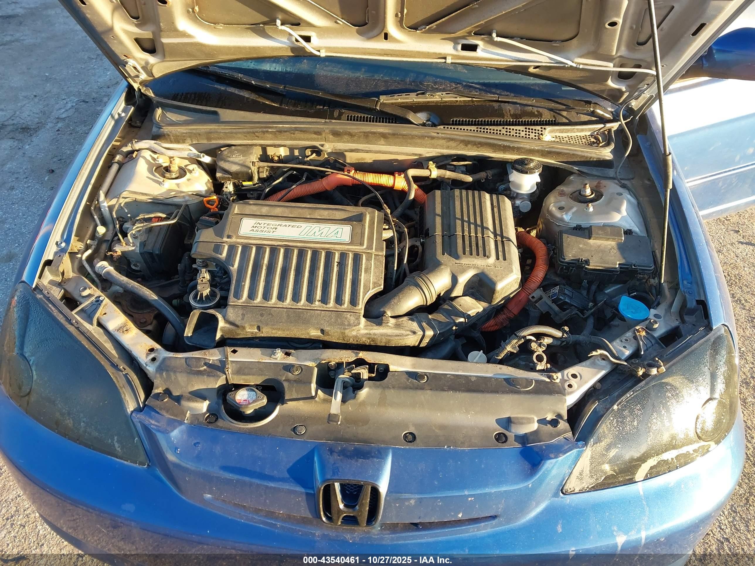 2003 Honda Civic Hybrid Blue vin: JHMES96653S007064