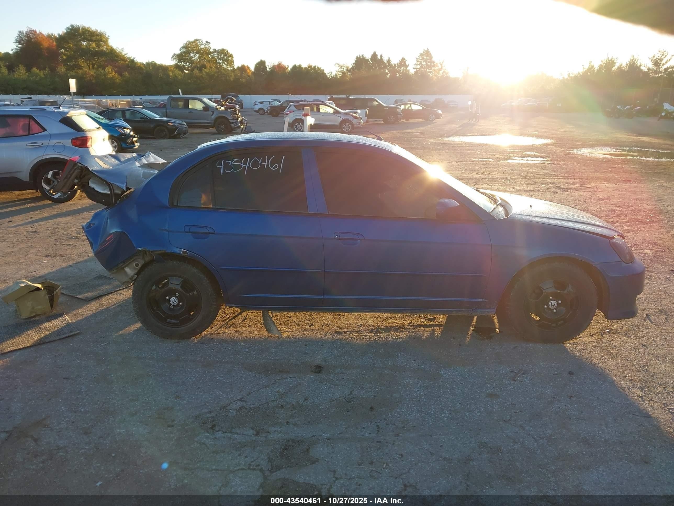 2003 Honda Civic Hybrid Blue vin: JHMES96653S007064