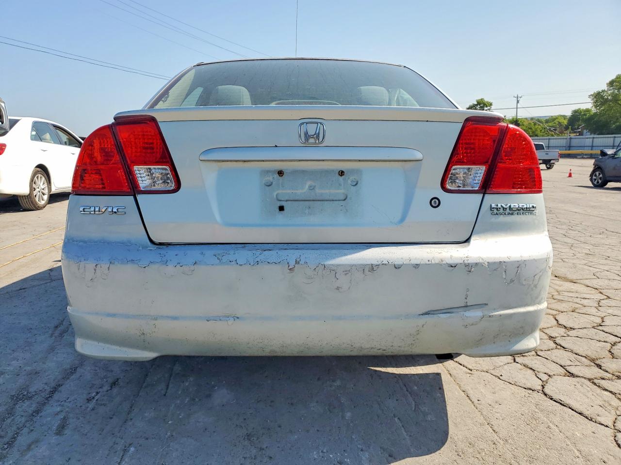 2005 Honda Civic Hybrid Blue vin: JHMES96655S011909