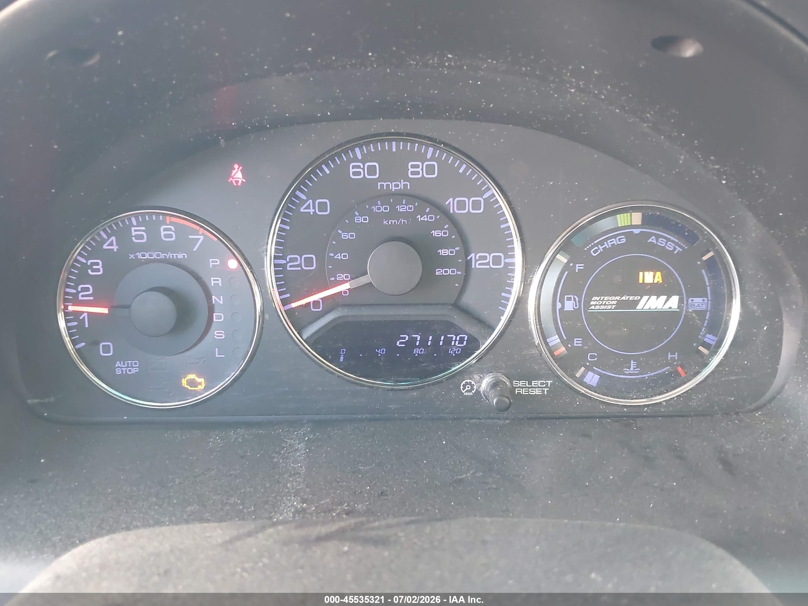 2005 Honda Civic Hybrid   Blue vin: JHMES96655S015121