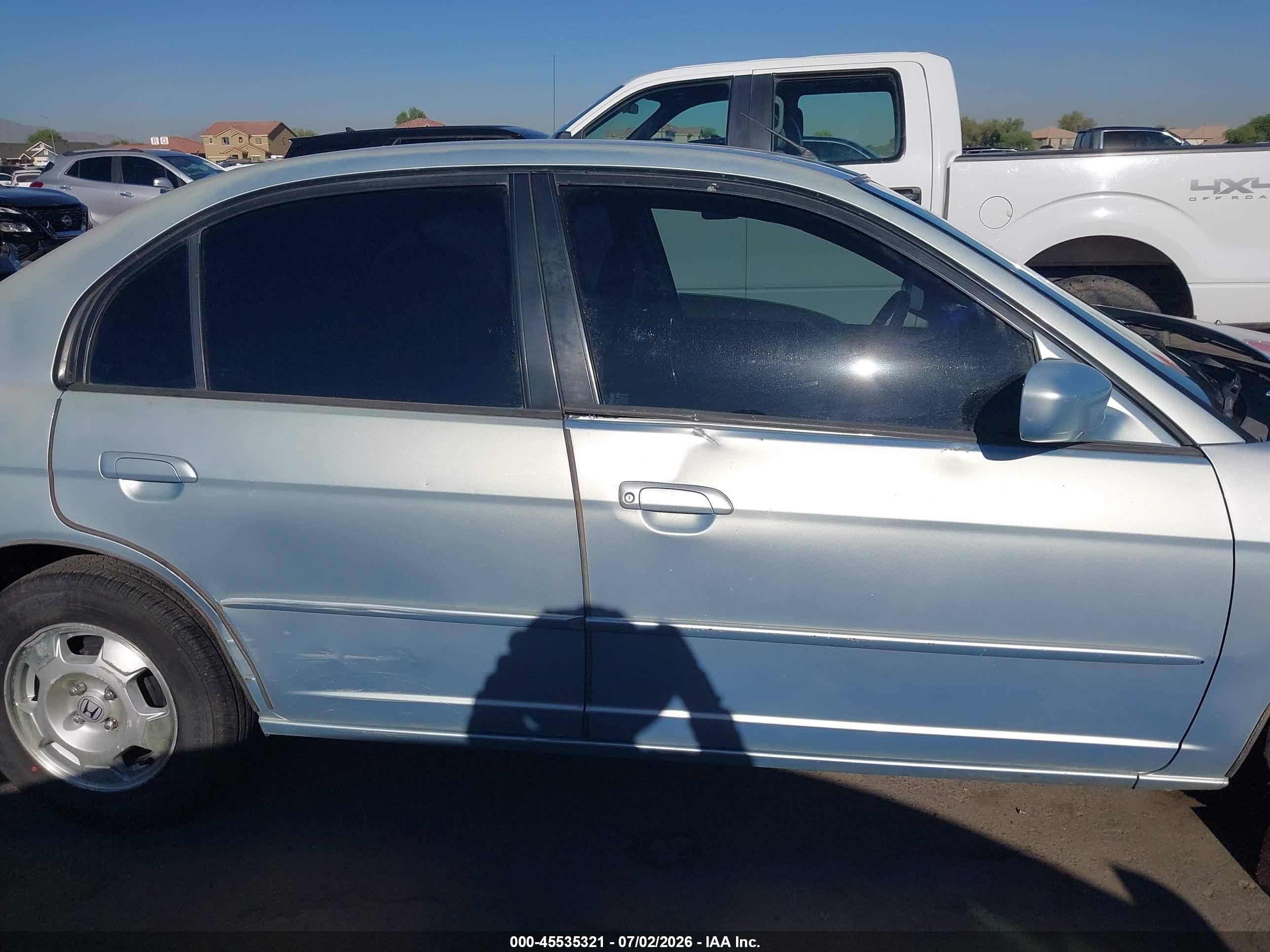 2005 Honda Civic Hybrid   Blue vin: JHMES96655S015121