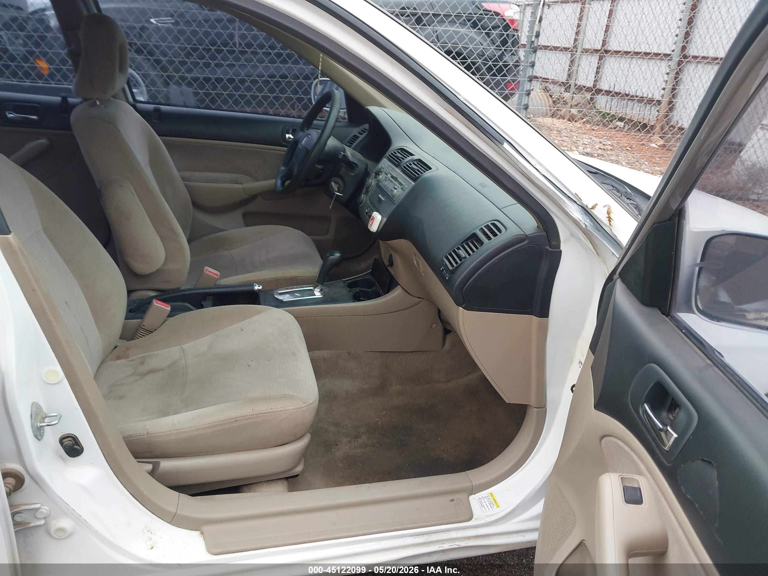 2003 Honda Civic Hybrid Белый vin: JHMES96663S002004