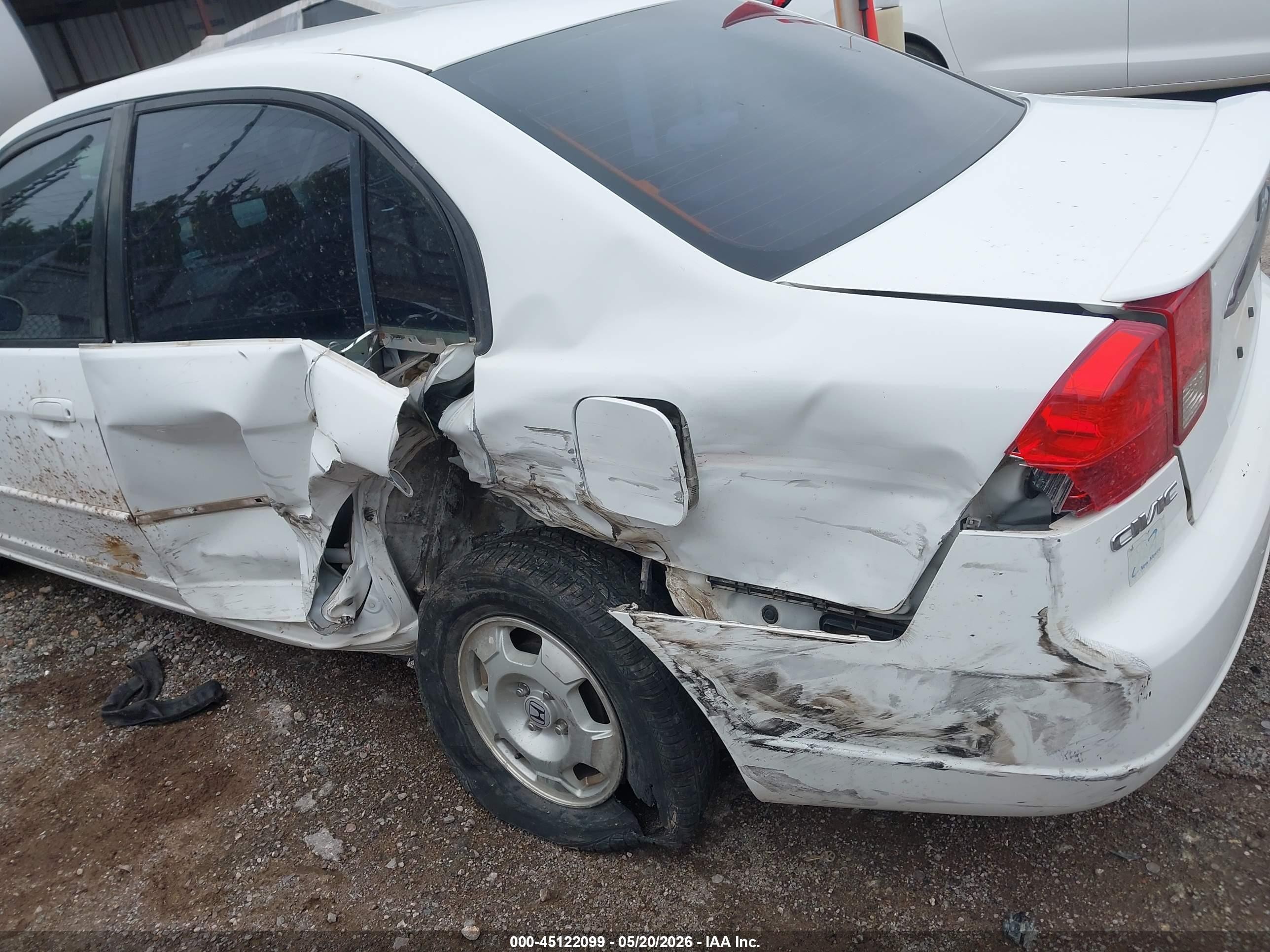 2003 Honda Civic Hybrid Белый vin: JHMES96663S002004