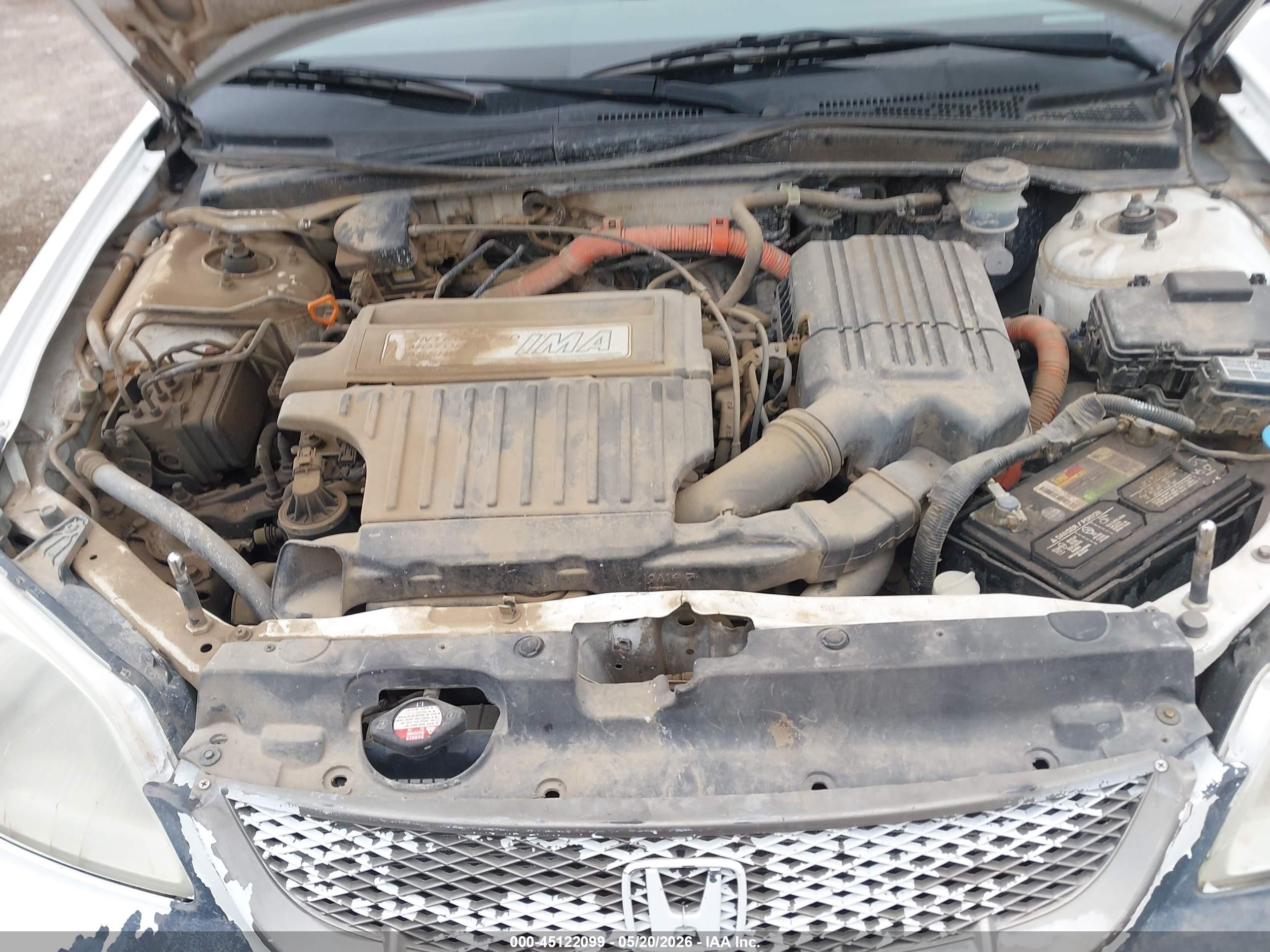 2003 Honda Civic Hybrid Белый vin: JHMES96663S002004