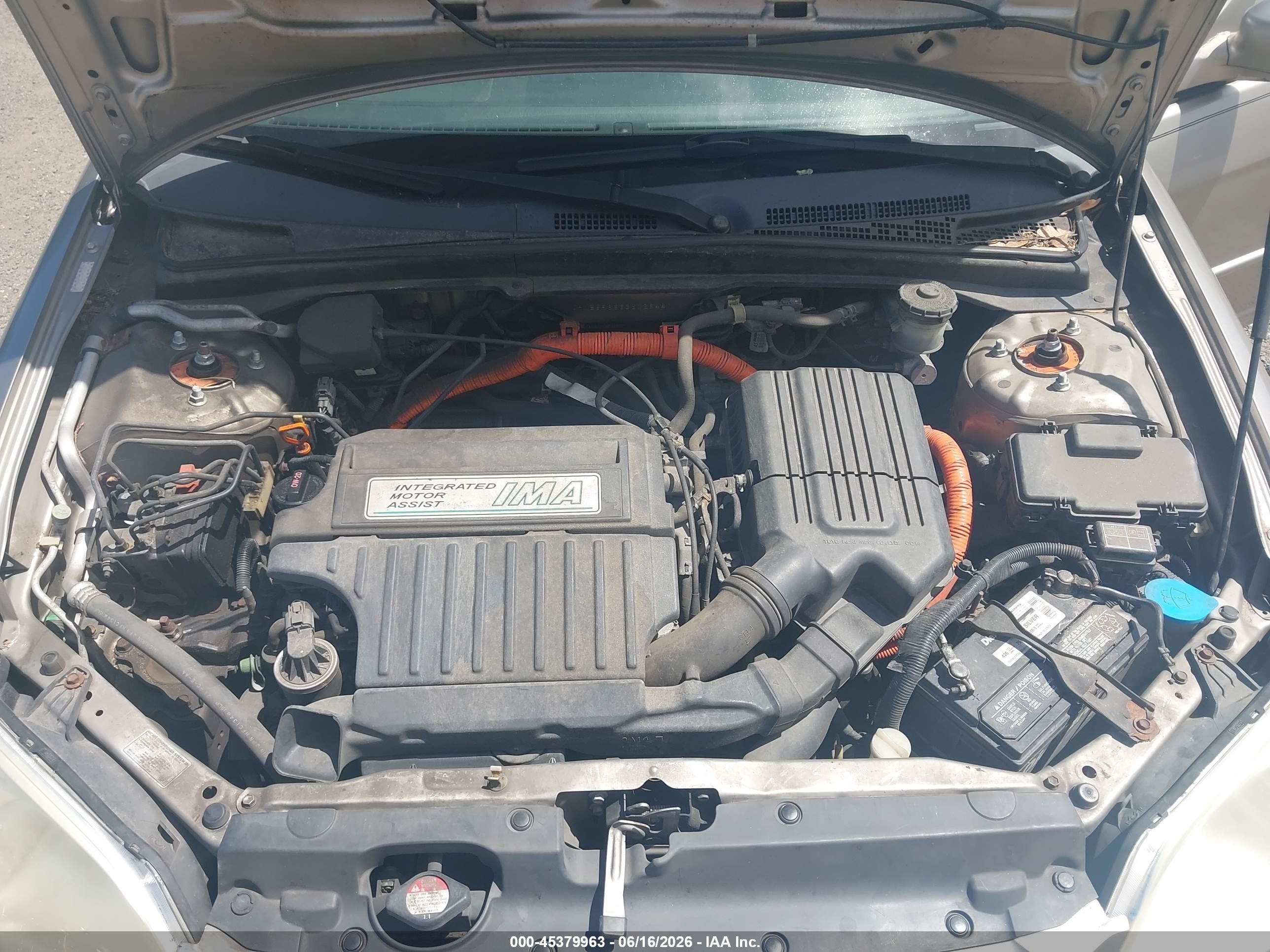 2003 Honda Civic Hybrid Gray vin: JHMES96663S026481