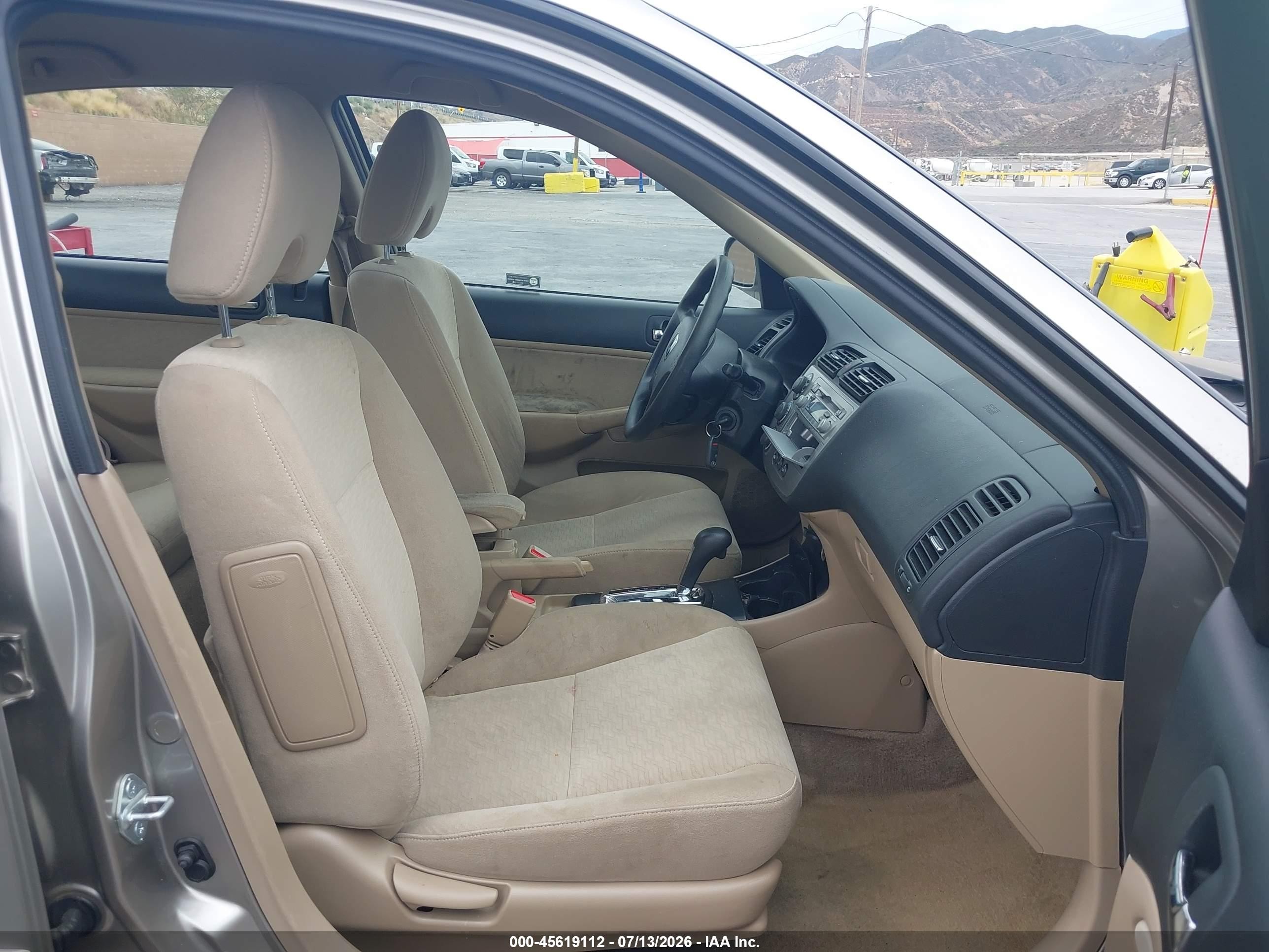 2004 Honda Civic Hybrid Tan vin: JHMES96664S010783