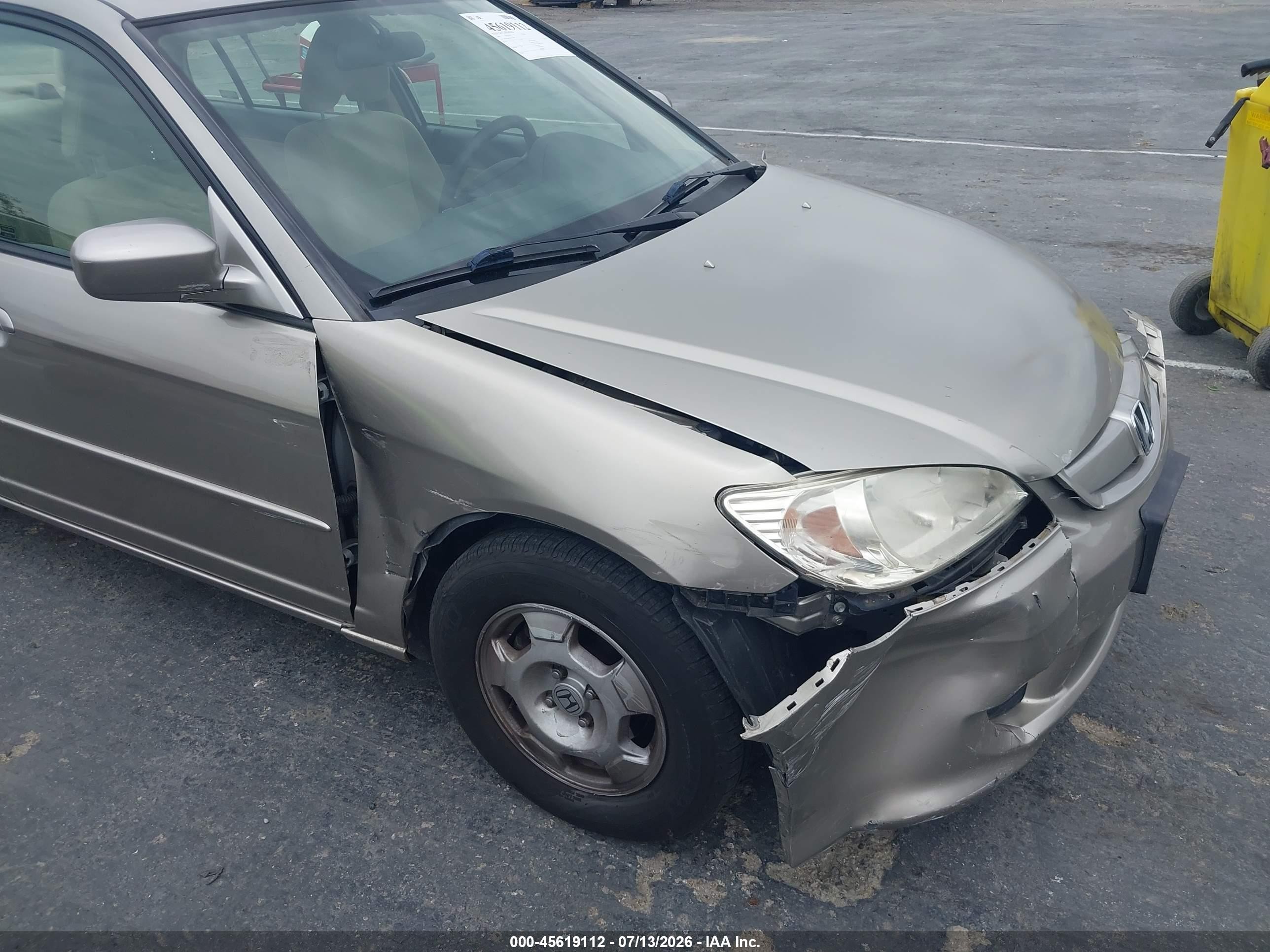 2004 Honda Civic Hybrid Tan vin: JHMES96664S010783