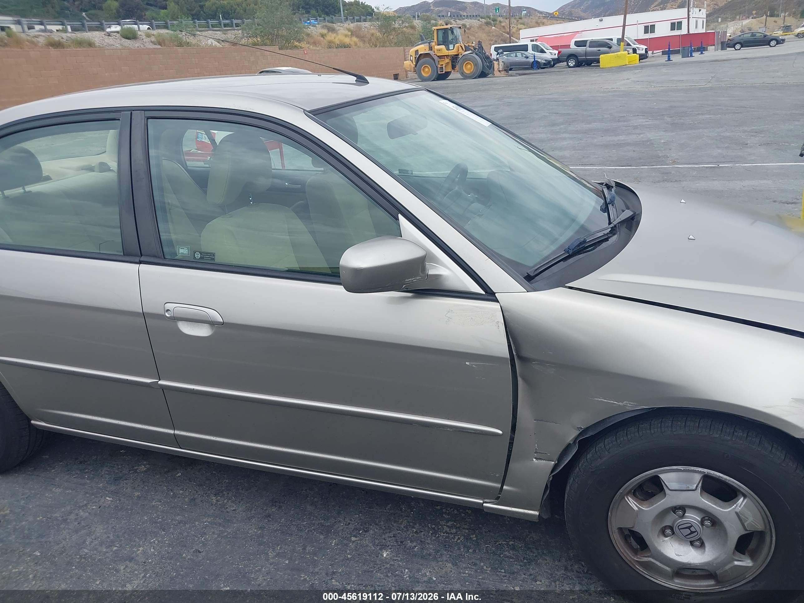 2004 Honda Civic Hybrid Tan vin: JHMES96664S010783
