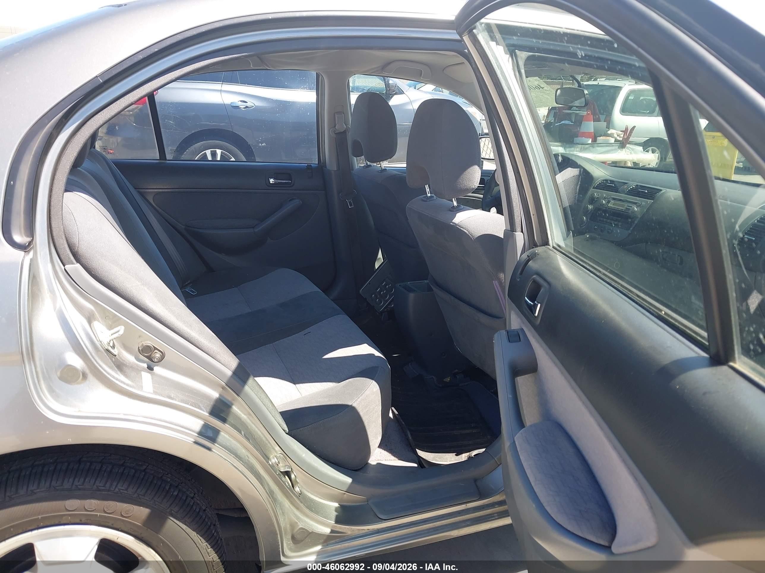 2004 Honda Civic Hybrid Gray vin: JHMES96664S016440