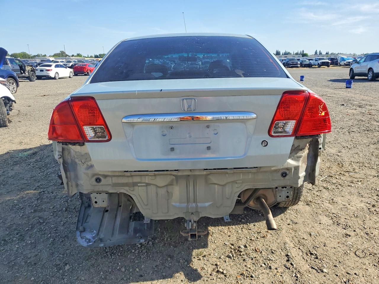 2003 Honda Civic Hybrid Синий vin: JHMES96673S013447