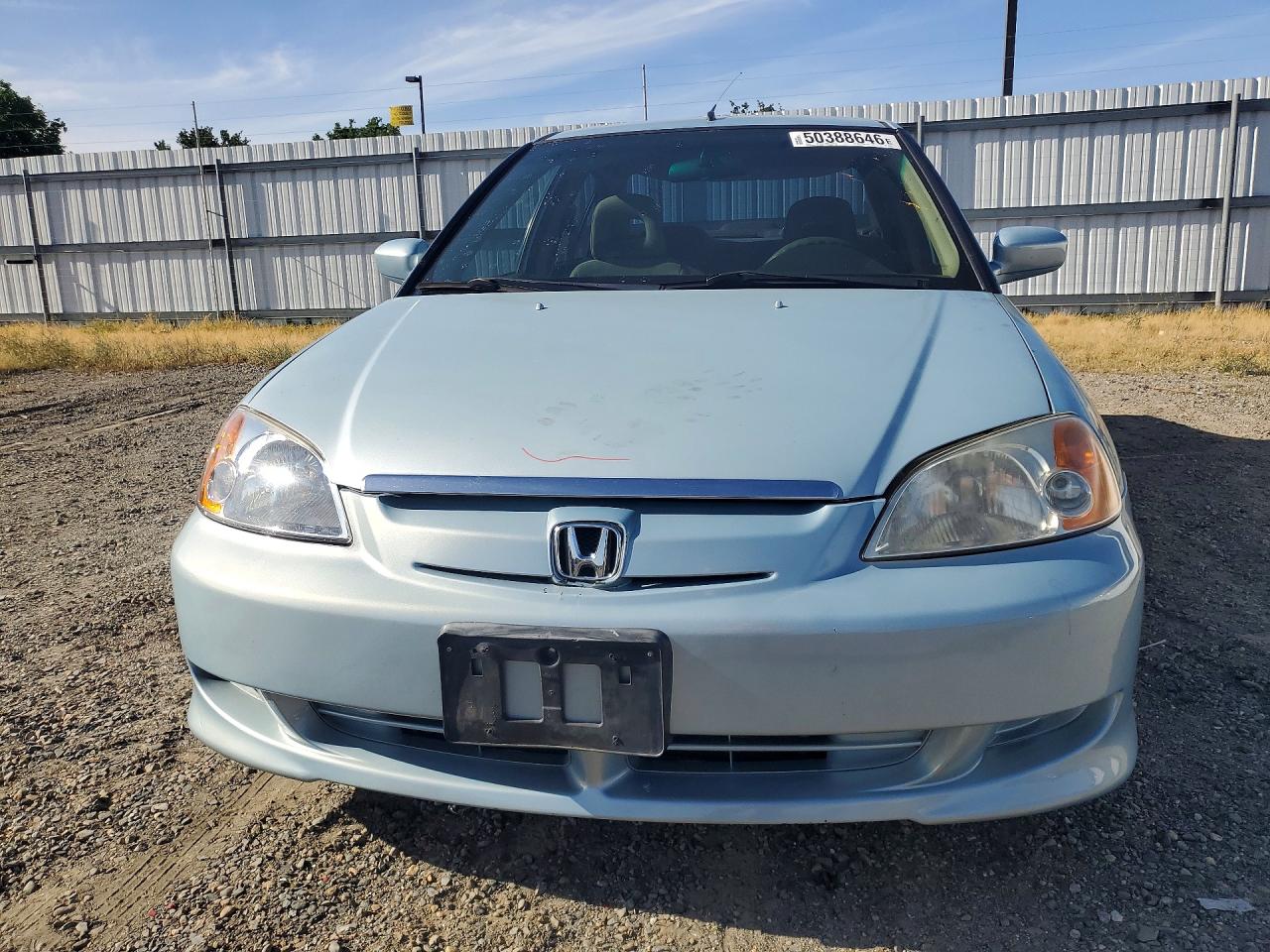 2003 Honda Civic Hybrid Синий vin: JHMES96673S013447