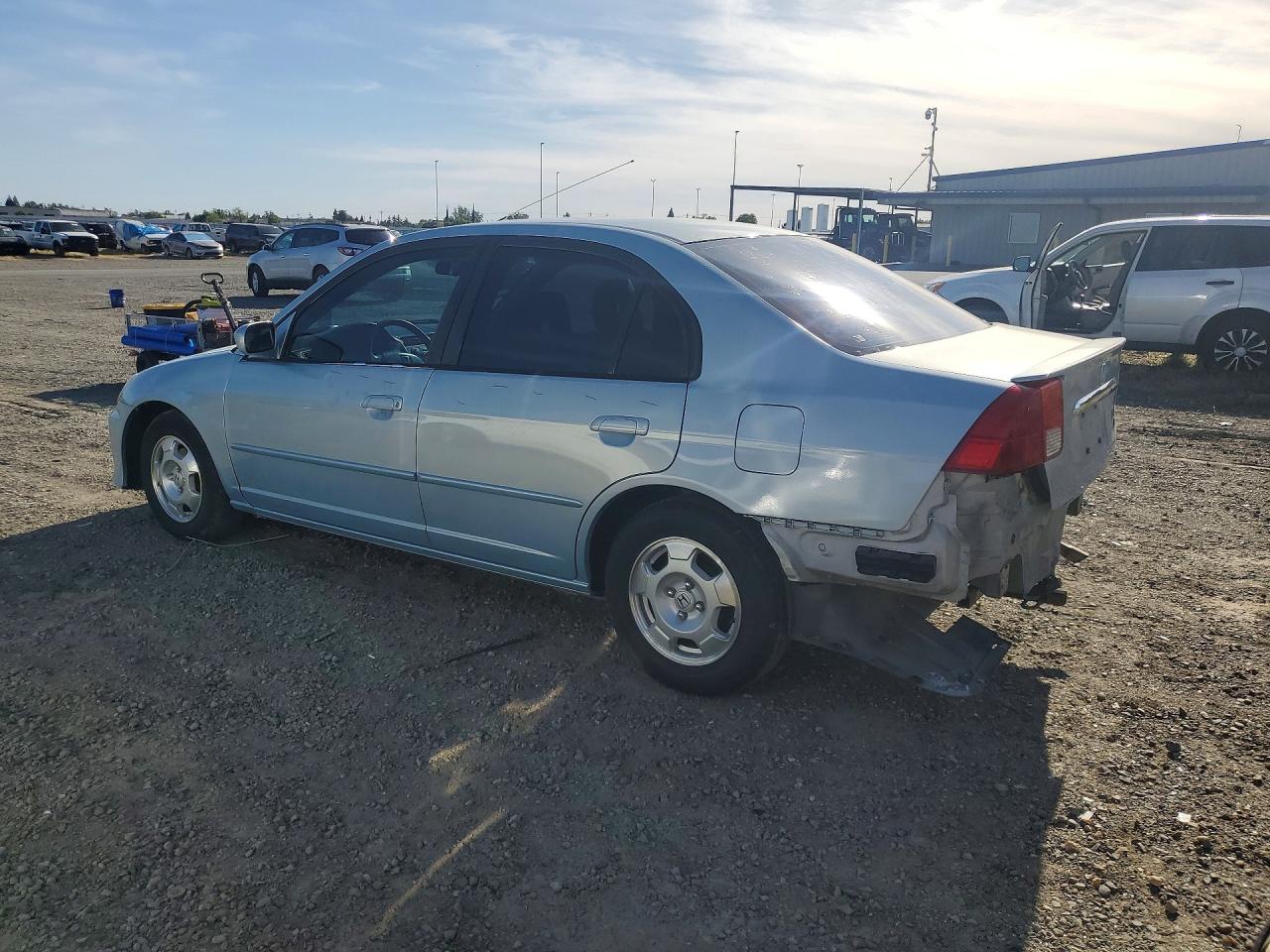 2003 Honda Civic Hybrid Синий vin: JHMES96673S013447