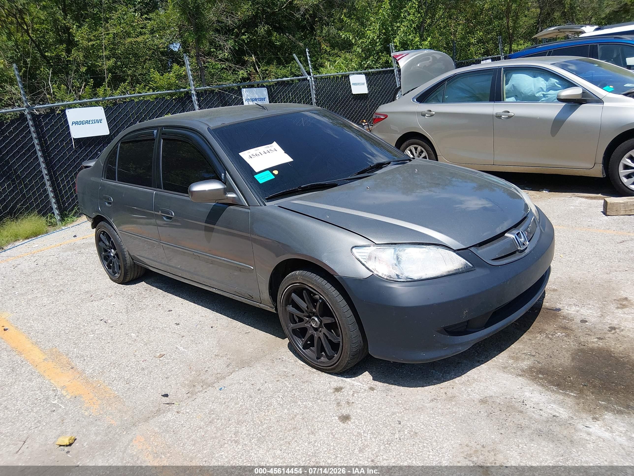 2004 Honda Civic Hybrid Серый vin: JHMES96674S002630