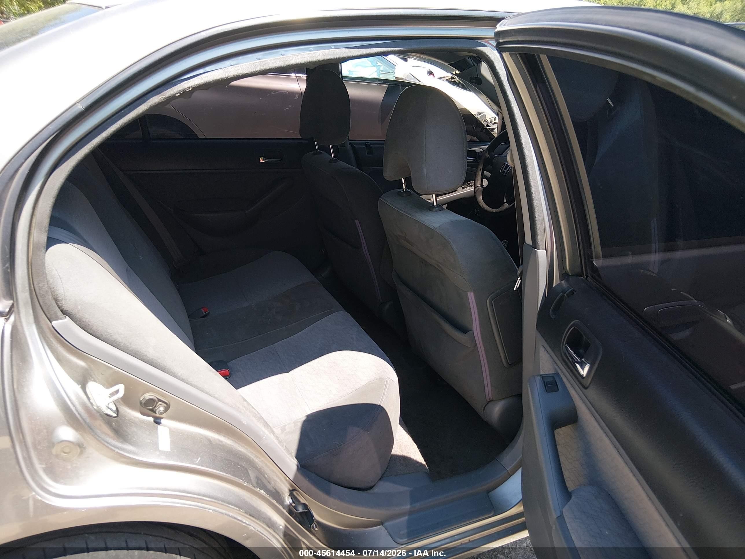 2004 Honda Civic Hybrid Gray vin: JHMES96674S002630