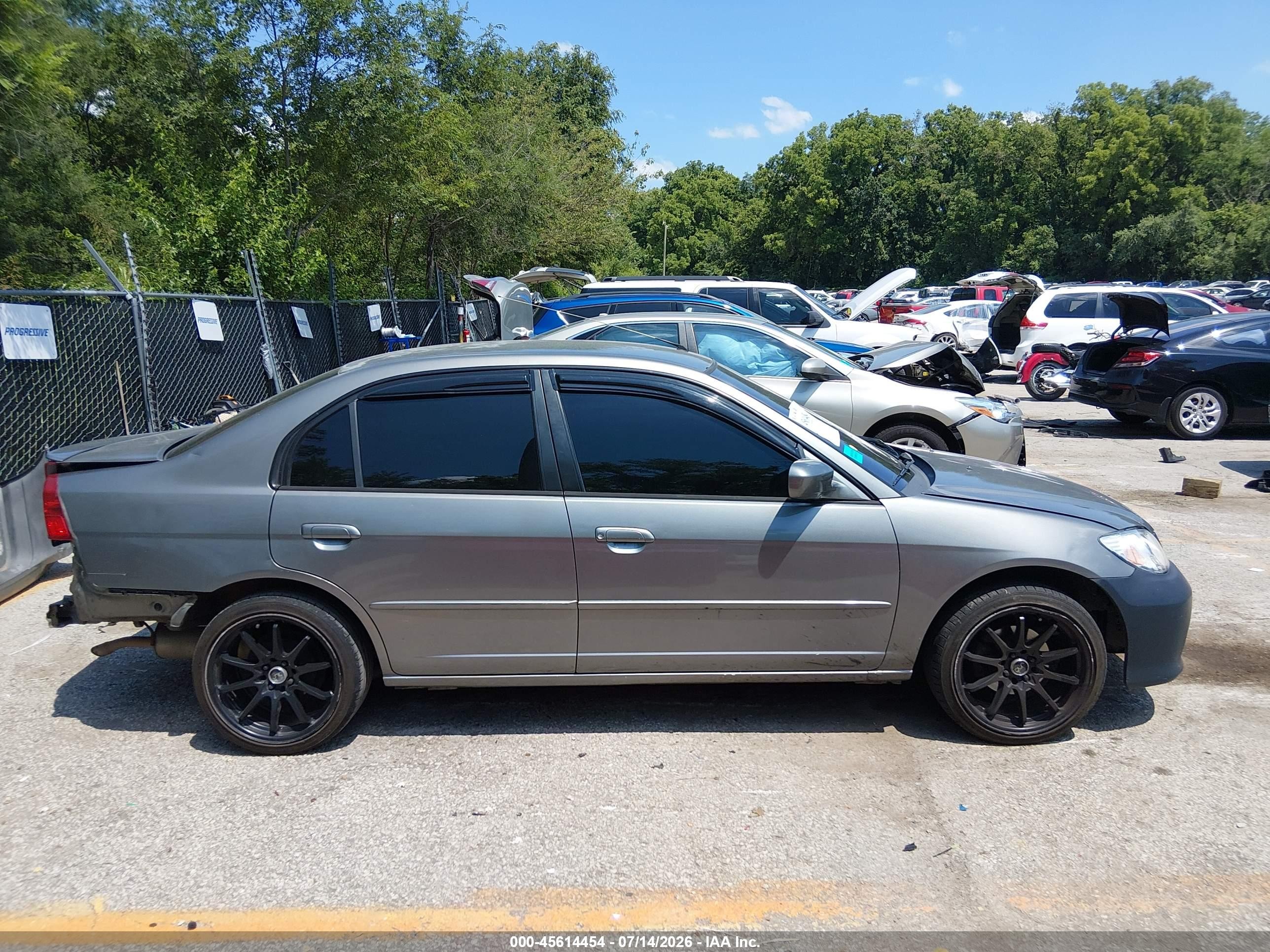 2004 Honda Civic Hybrid Gray vin: JHMES96674S002630