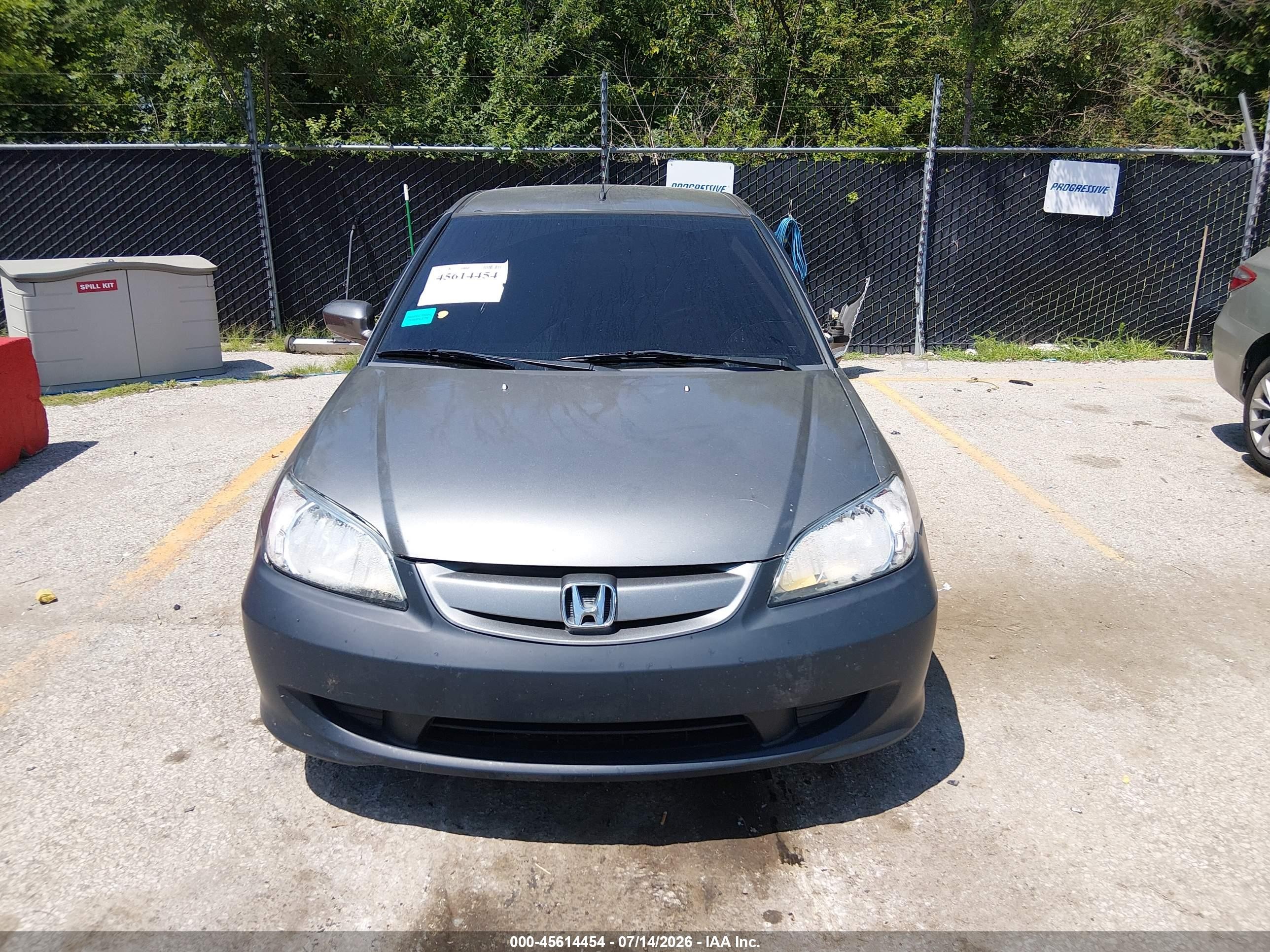 2004 Honda Civic Hybrid Gray vin: JHMES96674S002630