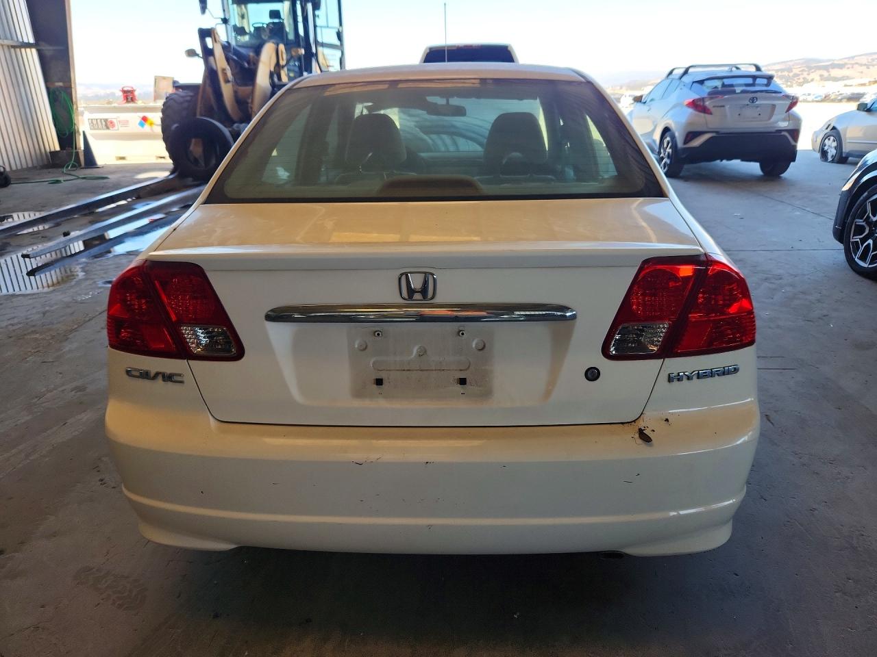 2004 Honda Civic Hybrid Белый vin: JHMES96674S011375