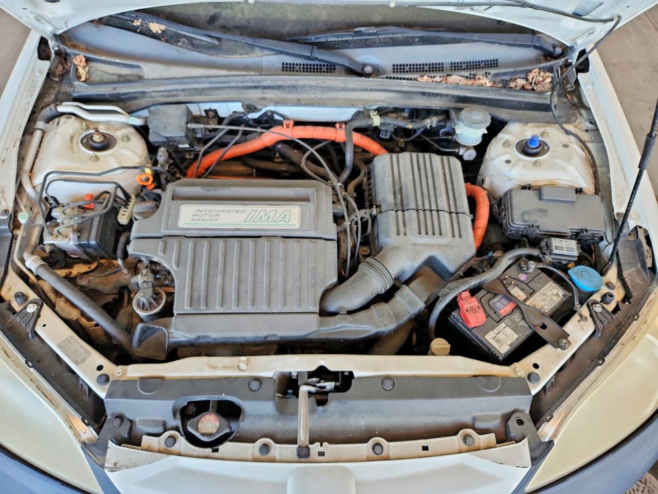 2004 Honda Civic Hybrid Белый vin: JHMES96674S011375