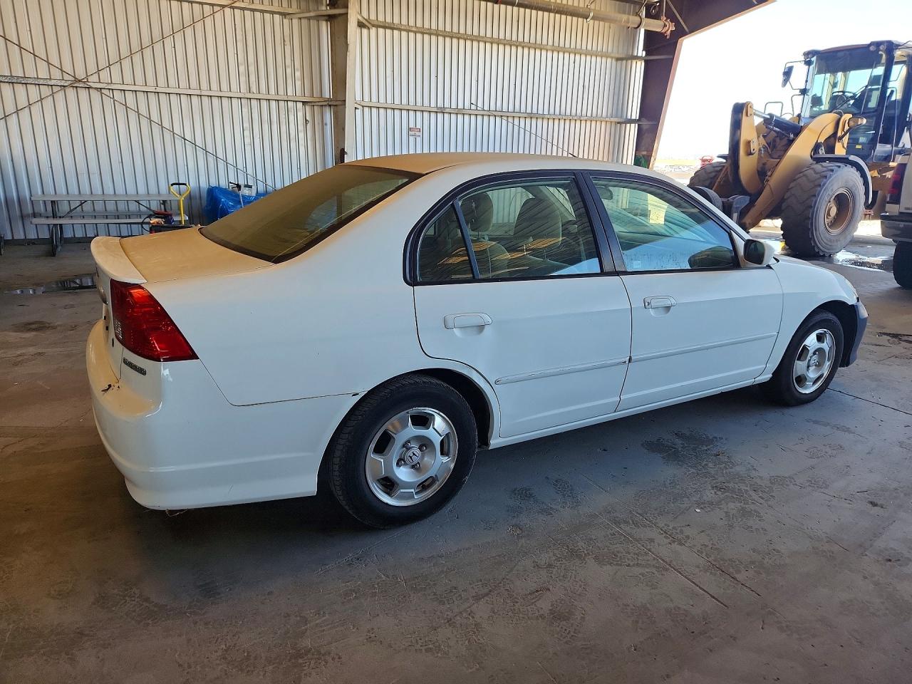 2004 Honda Civic Hybrid Белый vin: JHMES96674S011375