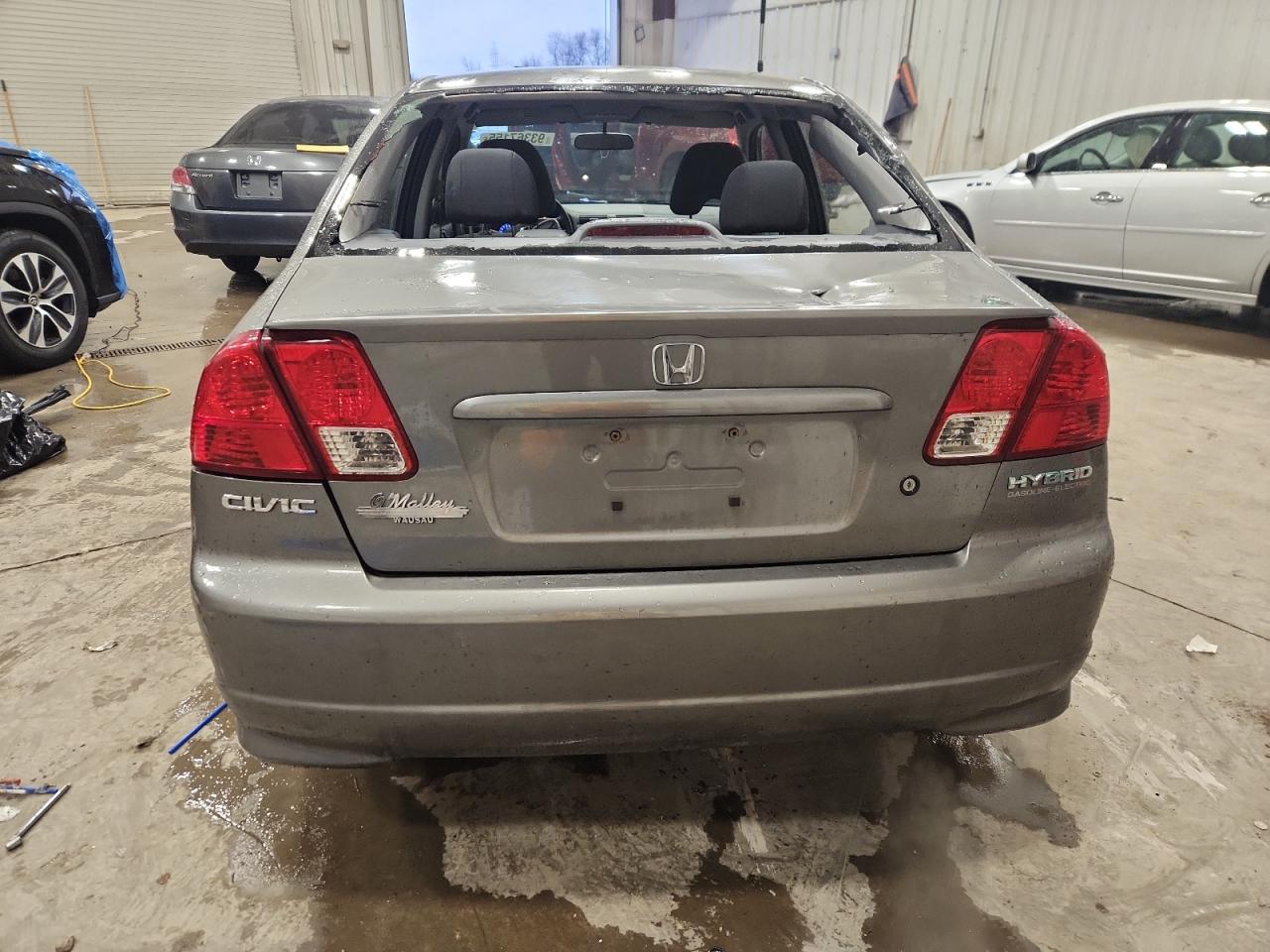 2004 Honda Civic Gray vin: JHMES96674S018701