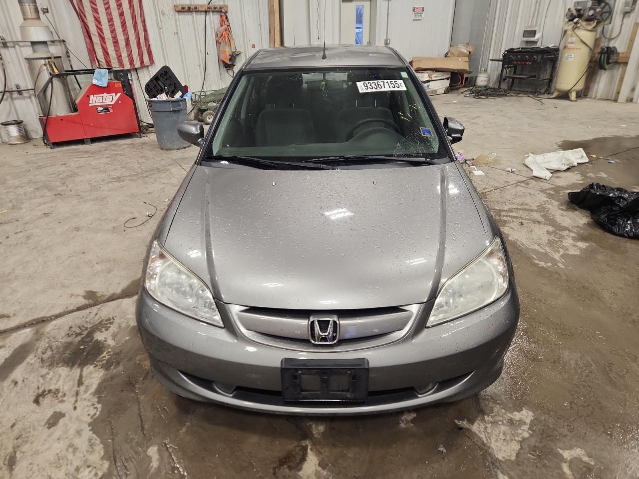 2004 Honda Civic Gray vin: JHMES96674S018701