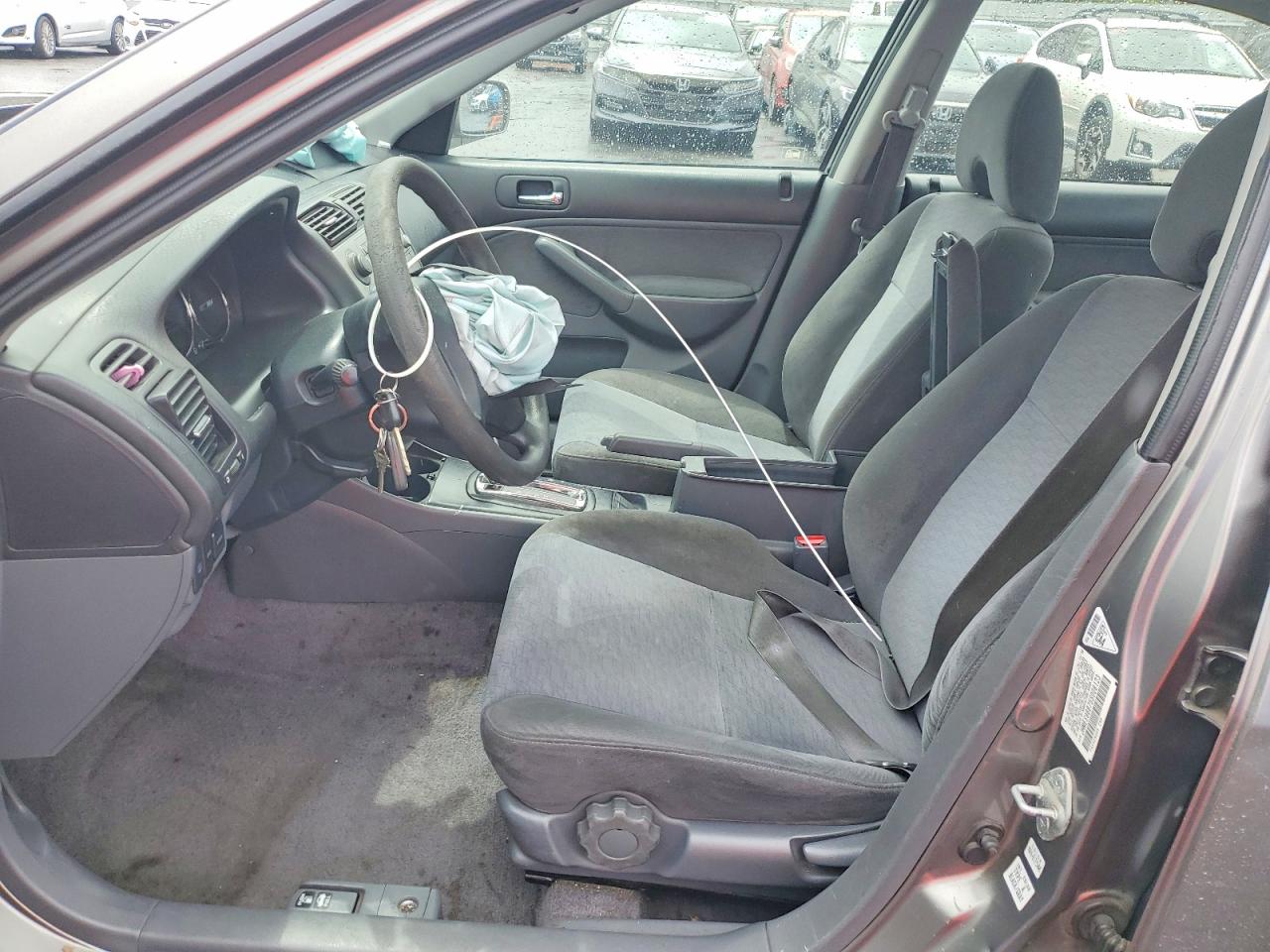 2005 Honda Civic Hybrid Gray vin: JHMES96675S008123