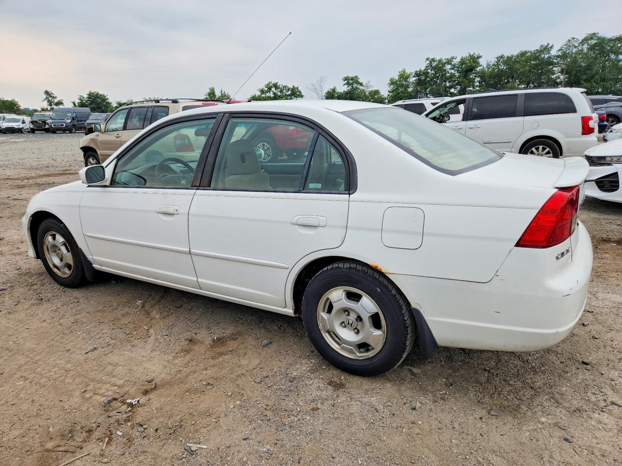 2003 Honda Civic Hybrid White vin: JHMES96683S028460