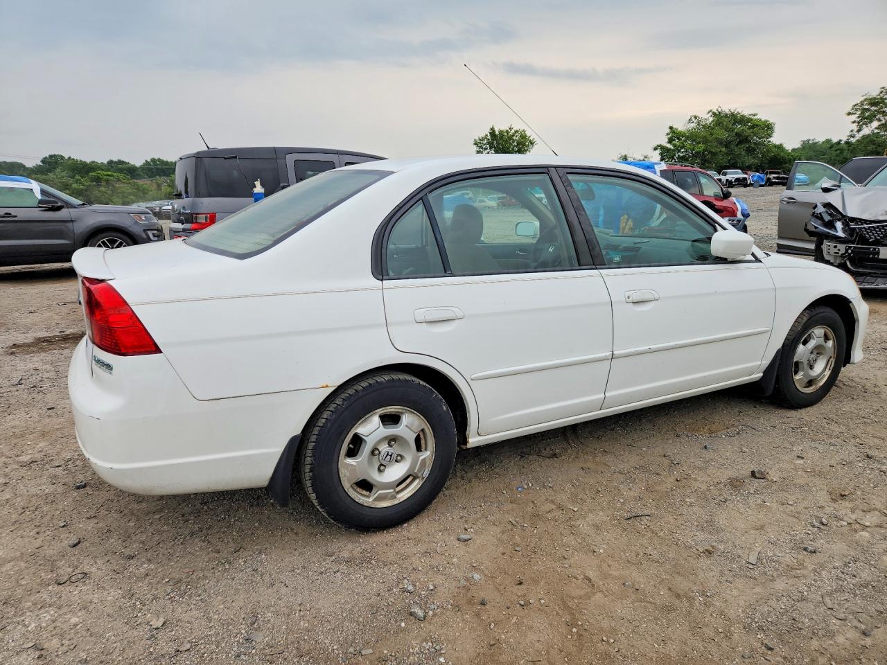 2003 Honda Civic Hybrid White vin: JHMES96683S028460