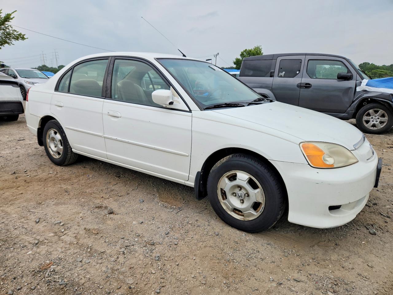 2003 Honda Civic Hybrid White vin: JHMES96683S028460