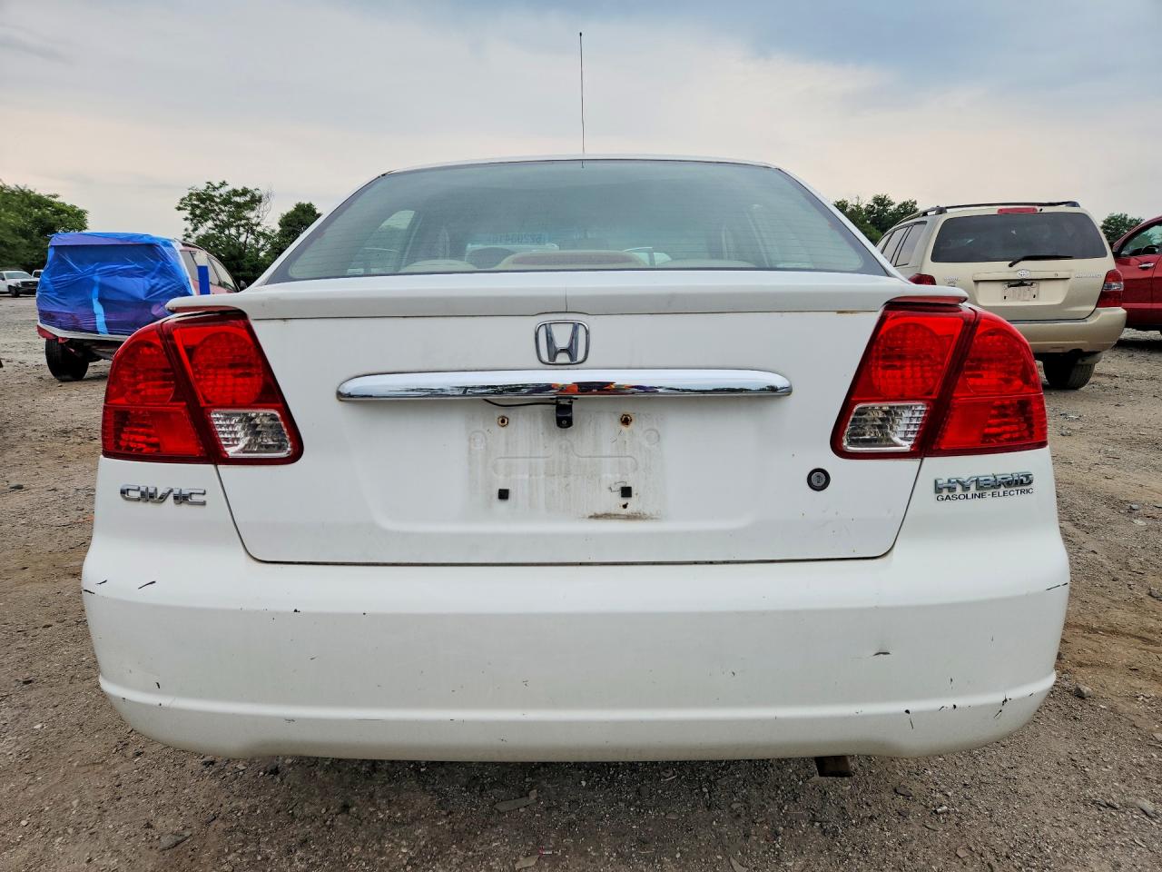2003 Honda Civic Hybrid White vin: JHMES96683S028460